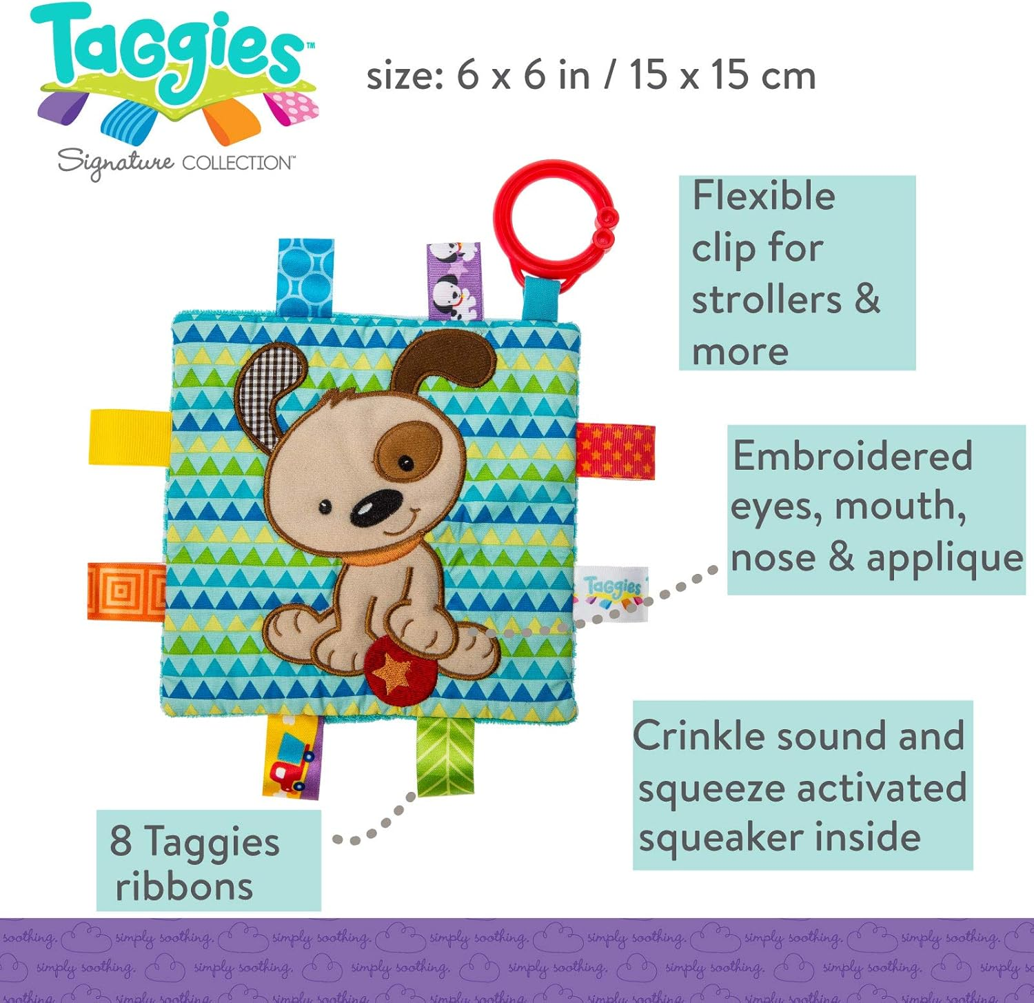 Taggies Crinkle Me Brother Puppy image number 6