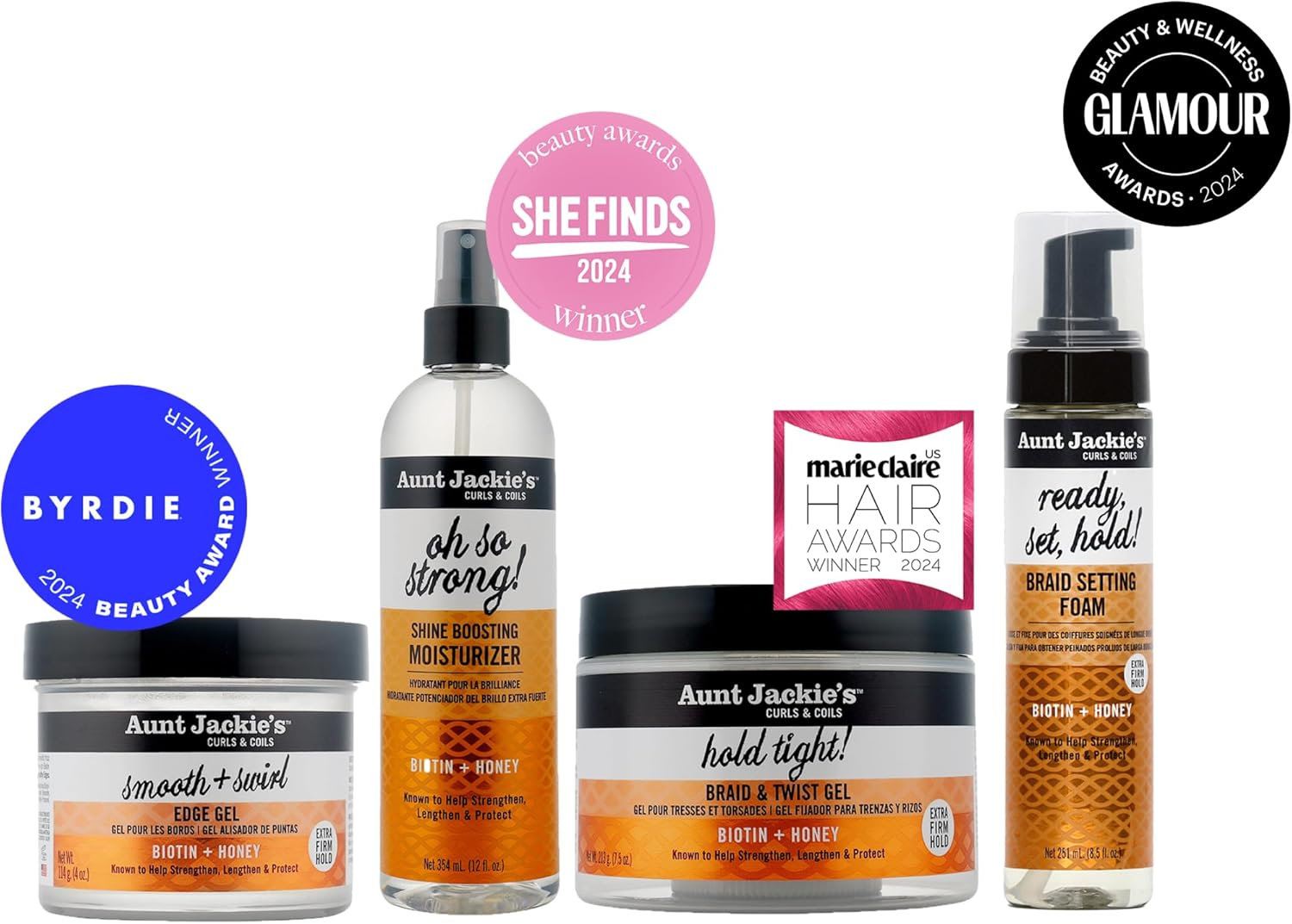 Aunt Jackie'S Oh so Strong Shine Boosting Moisturizer with Biotin and Honey, 354 Ml image number 6