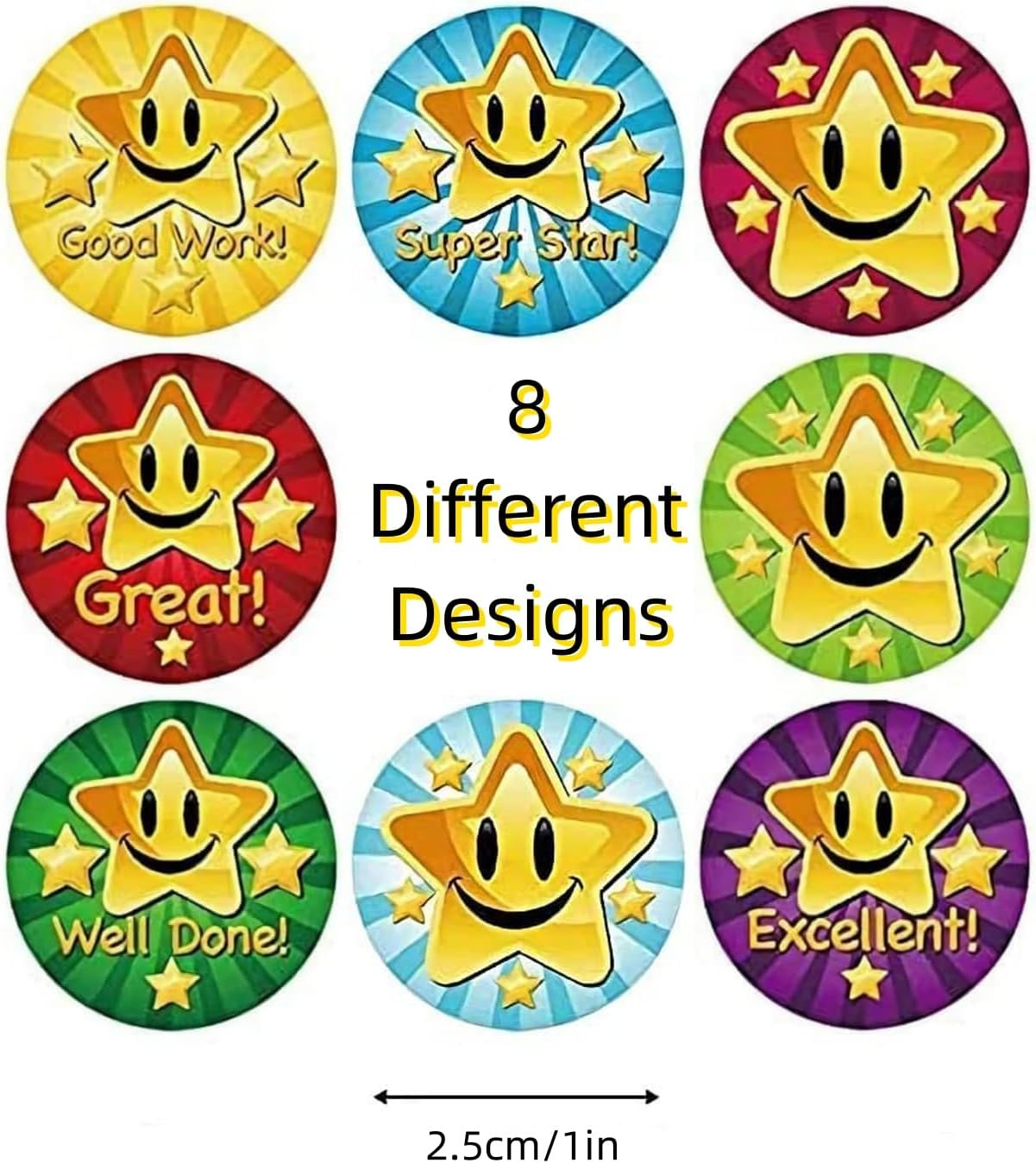 Teacher Adults Parents Classroom School Work Study Training Award Motivational Stickers,2Roll Teacher Reward Sticker School Supplies Roll Sticker Potty Training Stickers,Motivational Stickers for Kids image number 3