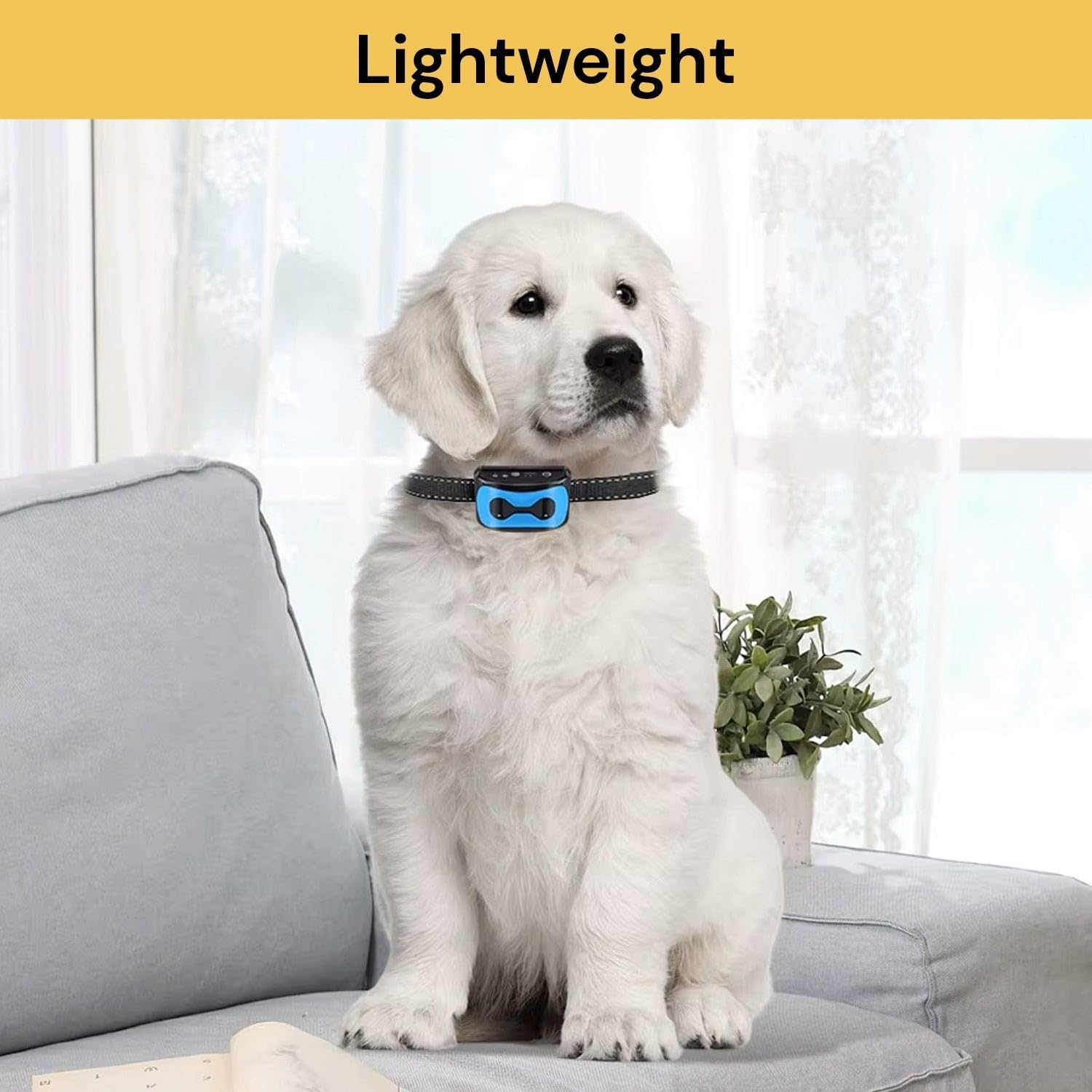 EZONEDEAL Rechargeable Dog Bark Collar Anti-Barking Collar | Rain Resistant | Beeps/Vibration/Shock Mode | No Harm Training | for Small Medium and Large Dogs All Breeds over 6 Lbs image number 4