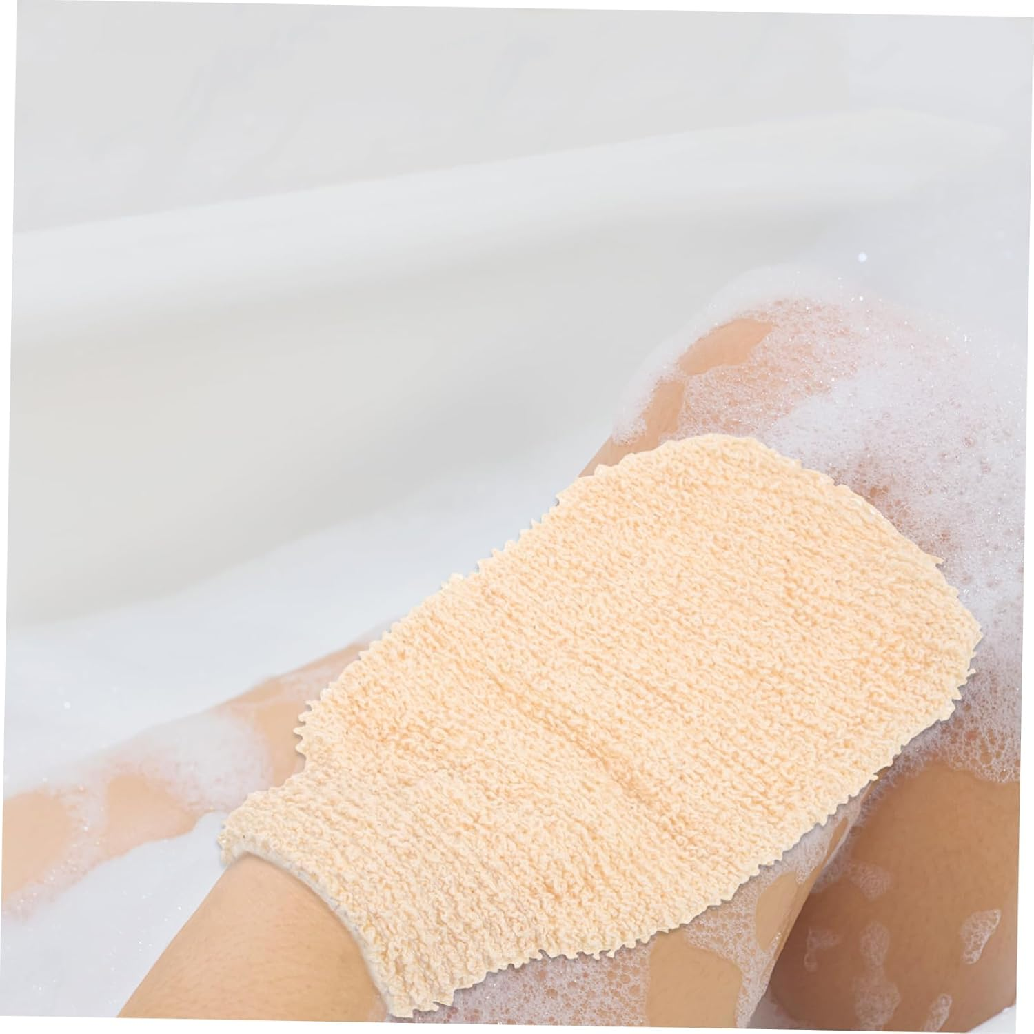 TOBBOMEY 2Pcs Exfoliating Body Scrub Gloves Shower Mitts for Gentle Skin Cleansing and Exfoliation Suitable for Skin Types for Daily Use Bath Shower Essentials image number 2