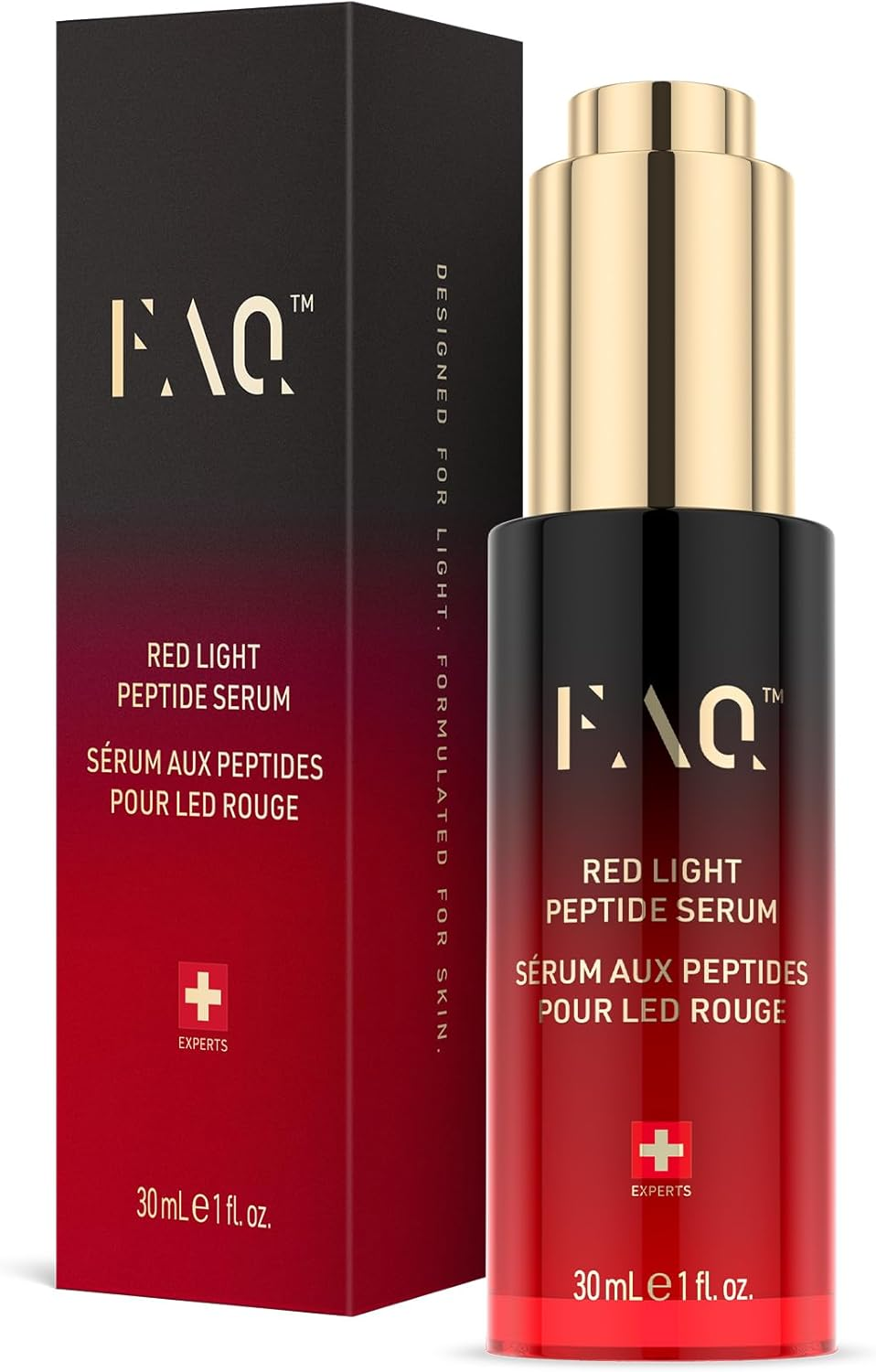 FAQ Red Light Peptide Serum &ndash; Hyaluronic Acid & Peptide Face Serum for Women & Men, Hydrating Skin Care to Enhance LED Light Routines image number 4