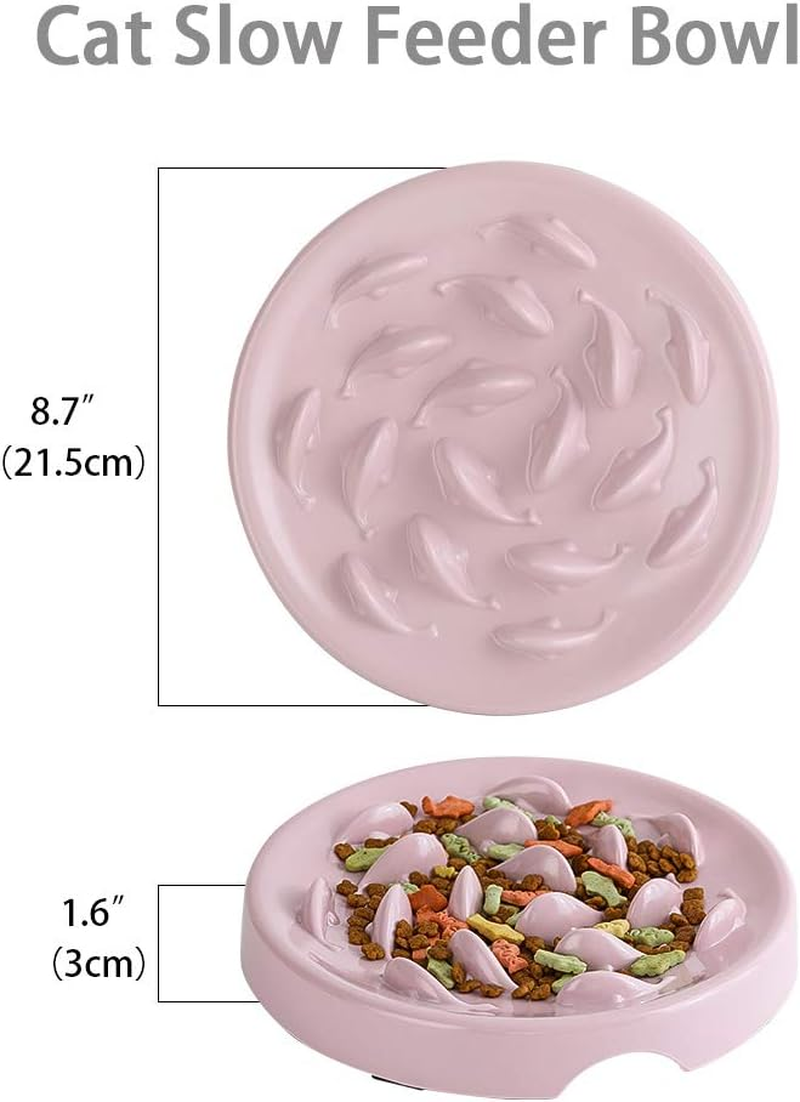 Slow Feeder Cat Bowl,Melamine Fun Interactive Feeder Bloat Stop Puzzle Cat Bowl Preventing Feeder anti Gulping Healthy Eating Diet Pet Dog Slow Feeding Bowls against Bloat, Indigestion and Obesity image number 6