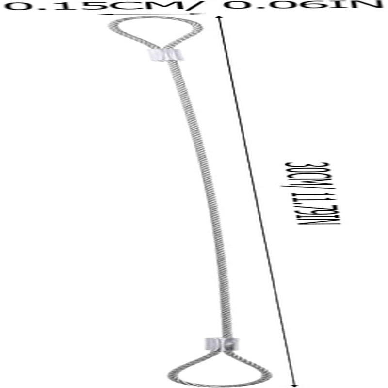 HOMOBABE 10Pcs Heavy Duty Security Cable Wire Rope Stainless Steel Safety Luggage Strap for Trail Camera Lock and Outdoor Use image number 4