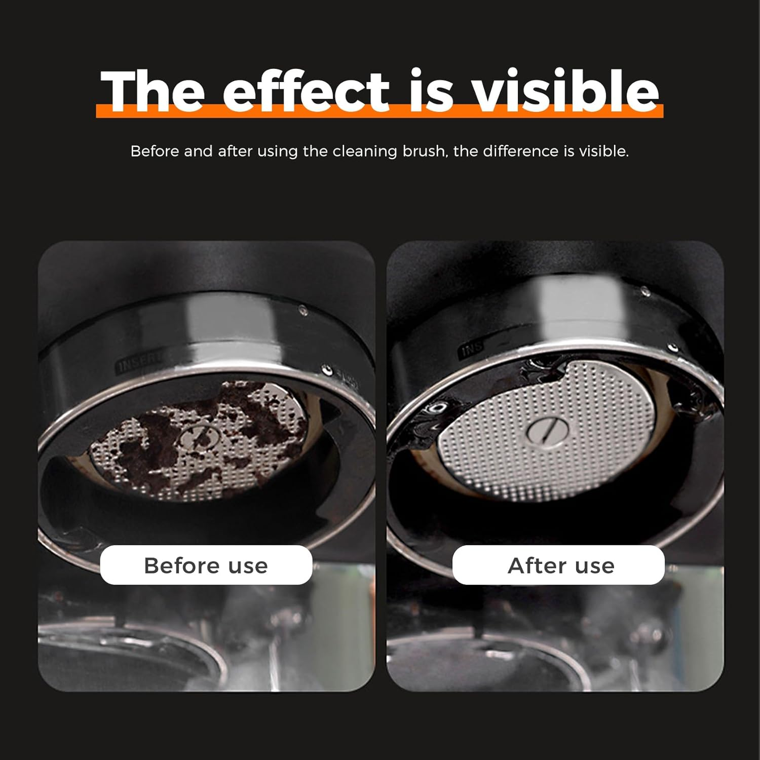 Cleaning Brush, Caffobiz Silicone Brush 58Mm Espresso Machine for Breville - Non-Scratch Portafilter, Caffobiz with Extra Replacement Head, Soft Silicone Washing Bristles, for Home Hotel, Cafe, Pub image number 5