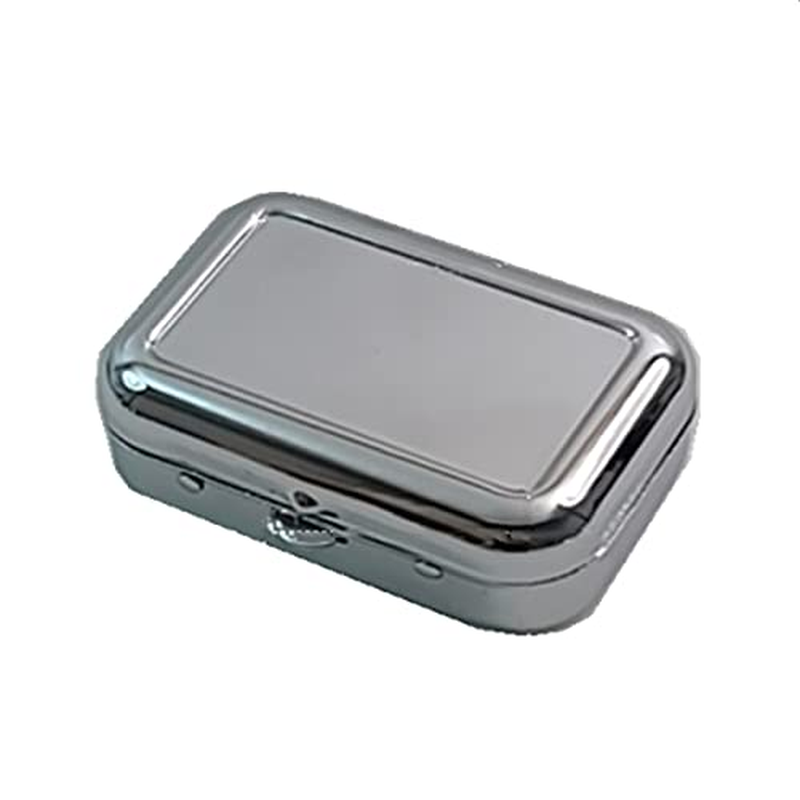 Pocket Ashtray Mini Square Metal Ashtray with Lid,1Pc Mini Portable Square Metal Ashtray,Travel Ashtray image number 4