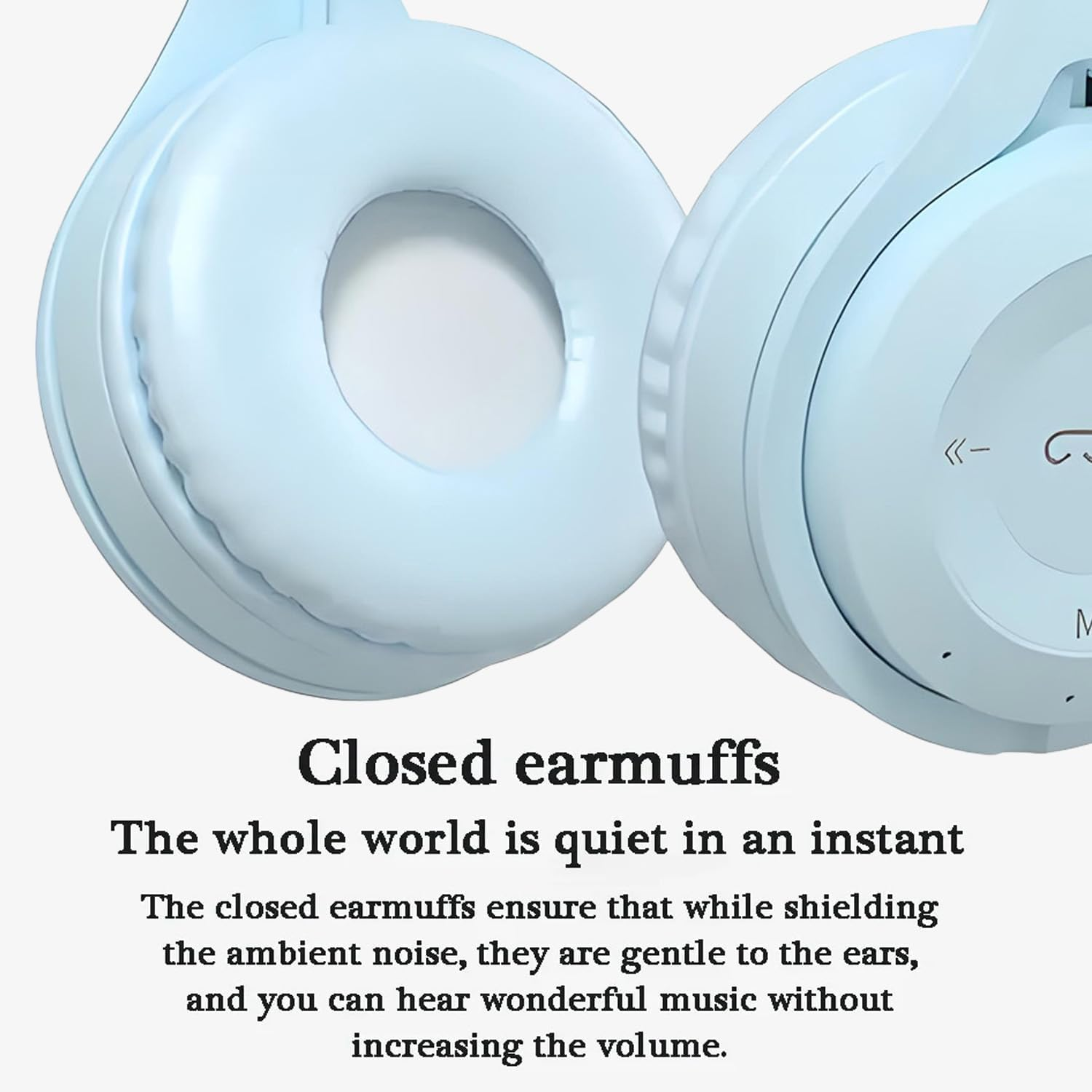 YY KATTY Upgraded Hybrid Active Noise Cancelling Headphones with Transparent Modes Wireless Bluetooth with Mic, Deep Bass,Soft-Earpads Headset Blue