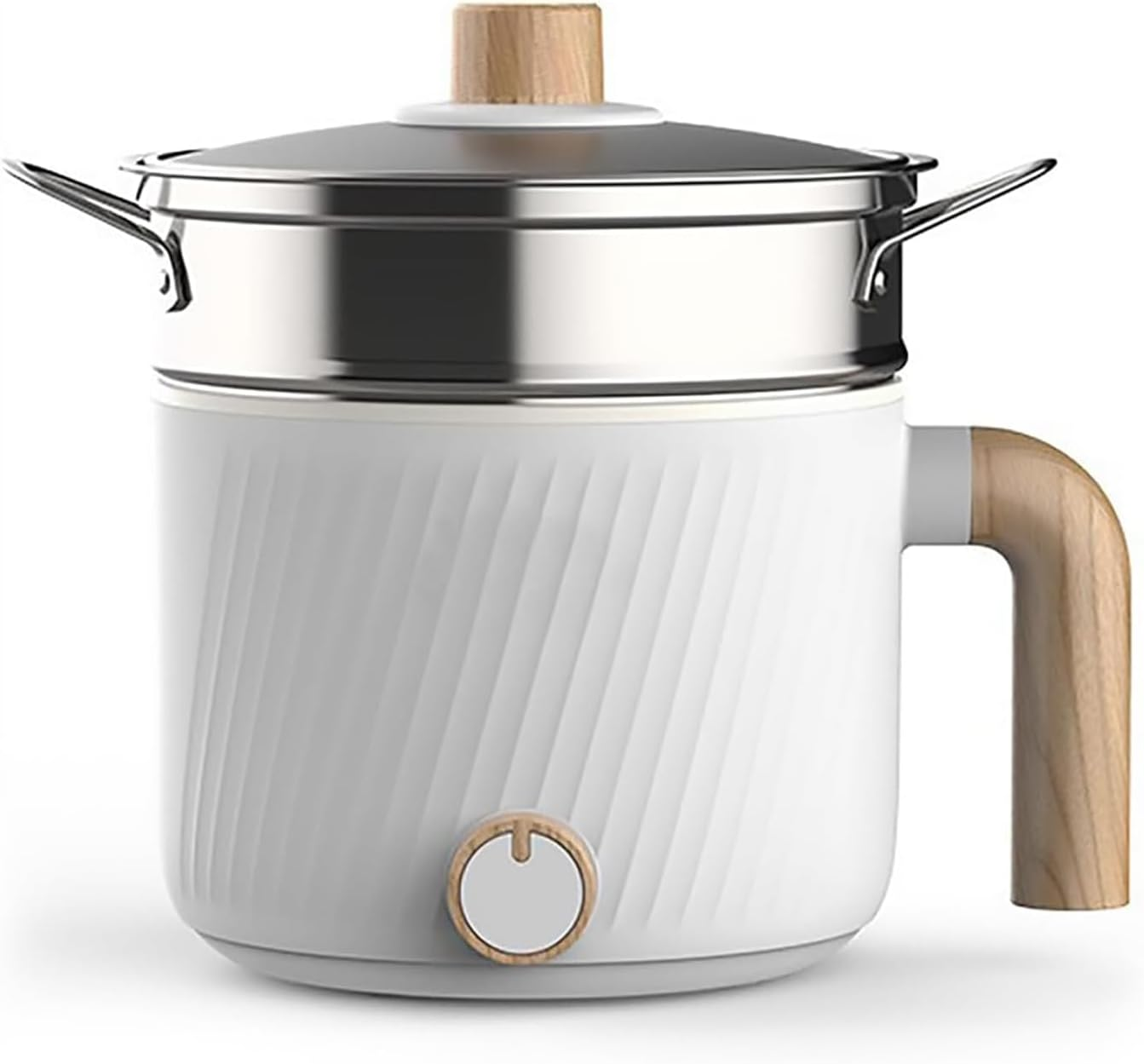 IODOO Hot Pot Electric Pot for Cooking Ramen Cooker 1.5L College Dorm Room Essentials Mini Hotpot Shabu Shabu Pot/Noodle Cooker Non Stick image number 3