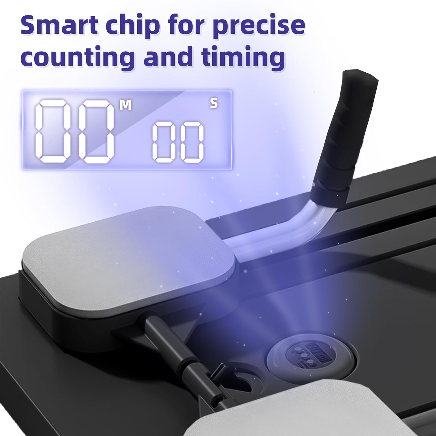 Pilates Board Reformer Set - Foldable Reformer Machine, 4 in 1 Multifunctional Core Exercise Equipment with Built-In Timing Device, Portable Full-Body Toning Workout for Home and Studio Use (Black) image number 3