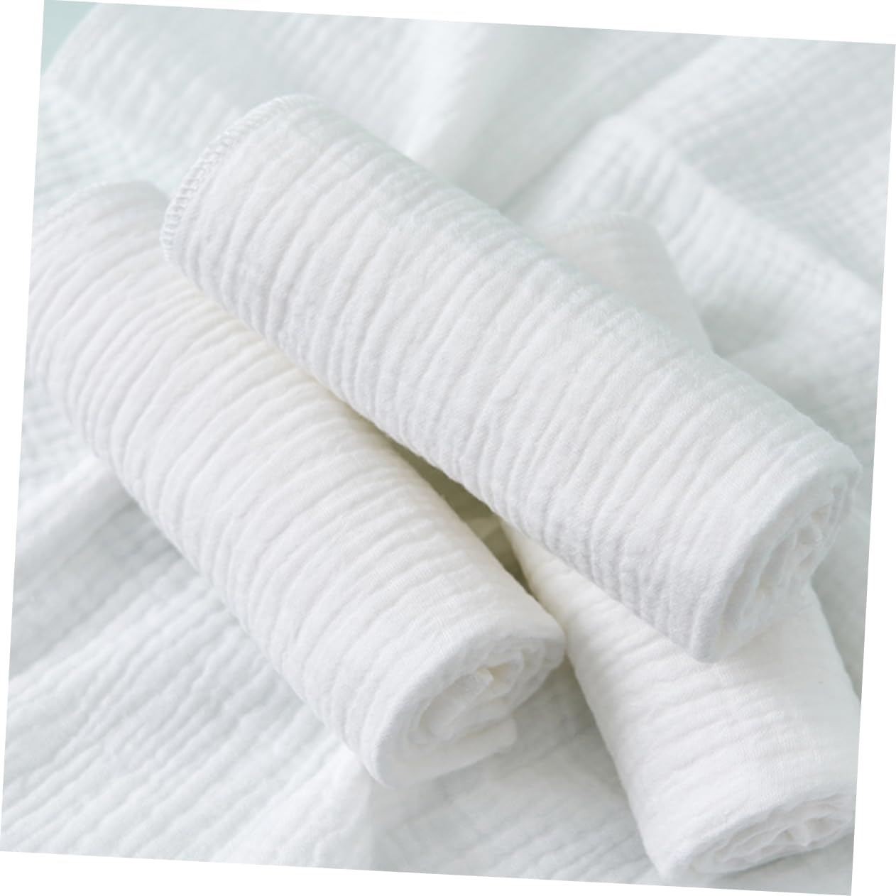 8Pcs Cotton Gauze Diaper Reusable Nappies Soft Washcloths for Boys Girls