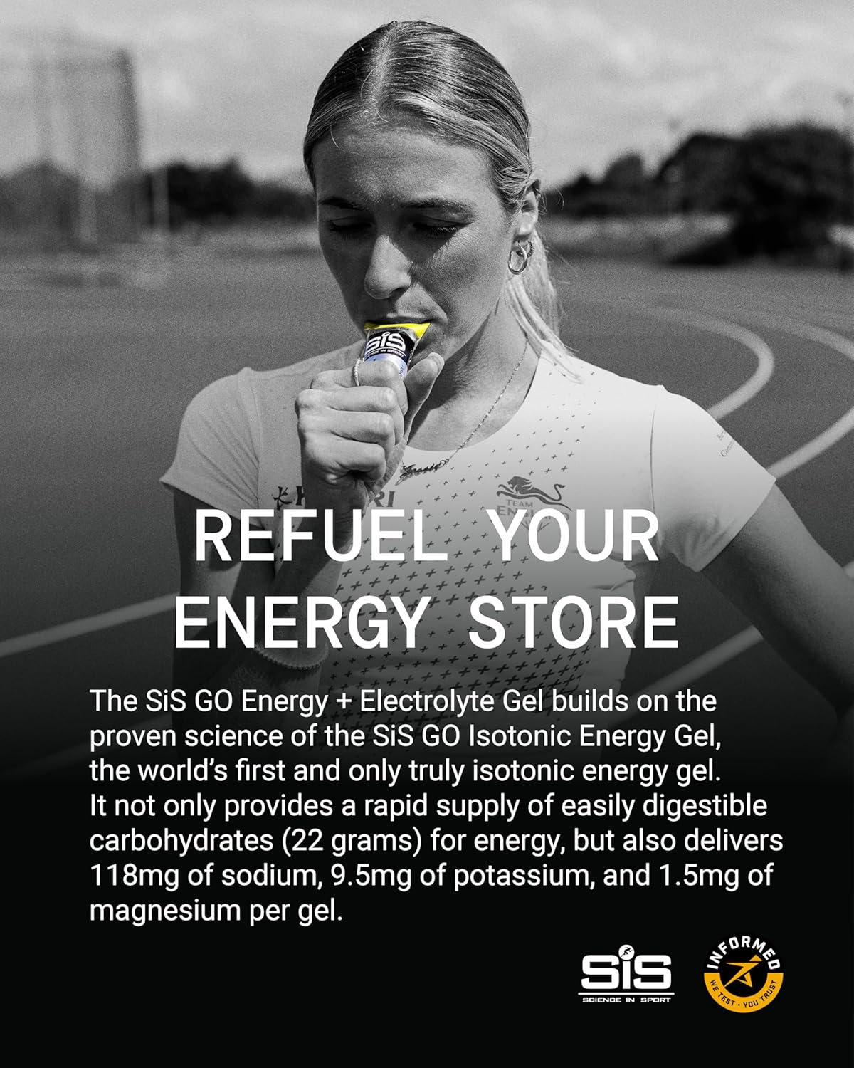 SIS Go Isotonic Energy Gel with Electrolytes - Nutrition Gel Supports Performance & Hydration for Running & Cycling - Raspberry Flavour, 60Ml, Pack of 30 image number 2