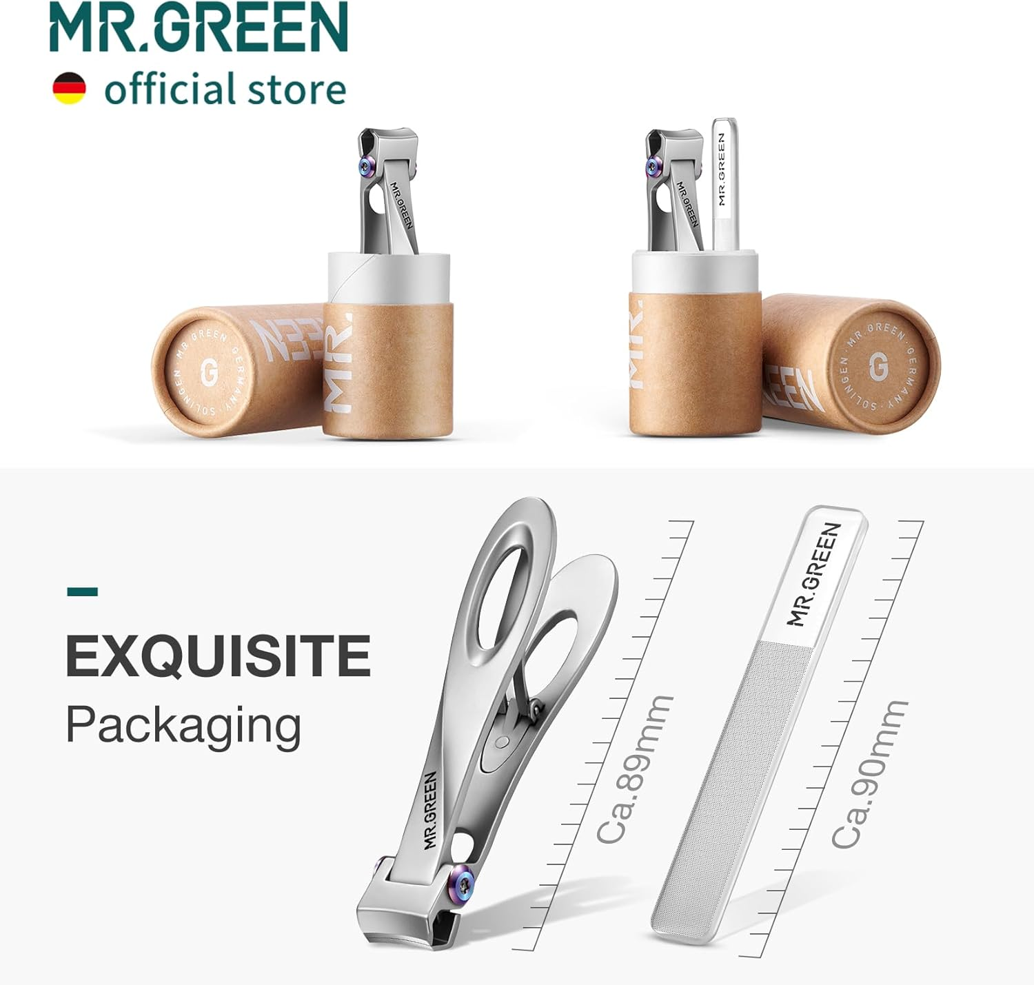 MR.GREEN Wide Jaw Opening Nail Clipper, Stainless Steel, Large - Nail Clipper (Large) image number 4