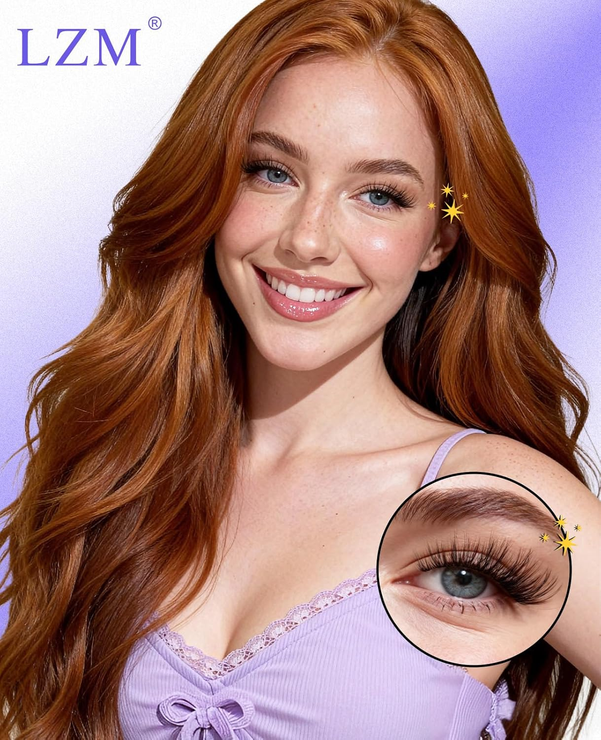 LZM False Eyelashes Strips Lashes 14Mm Fluffy Wispy Natural Look Clear Band 14 Pairs False Eyelashes 3D Full Dramatic Strip Fake Lashes (Dramatic)