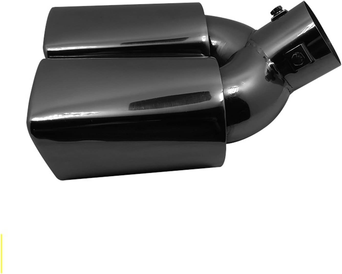 Muffler 1PC 63Mm Universal Car Exhaust Systems Nozzle Muffler Tip Pipe Tailpipe Stainless Steel Auto Accessories Gloss Black Bend image number 4