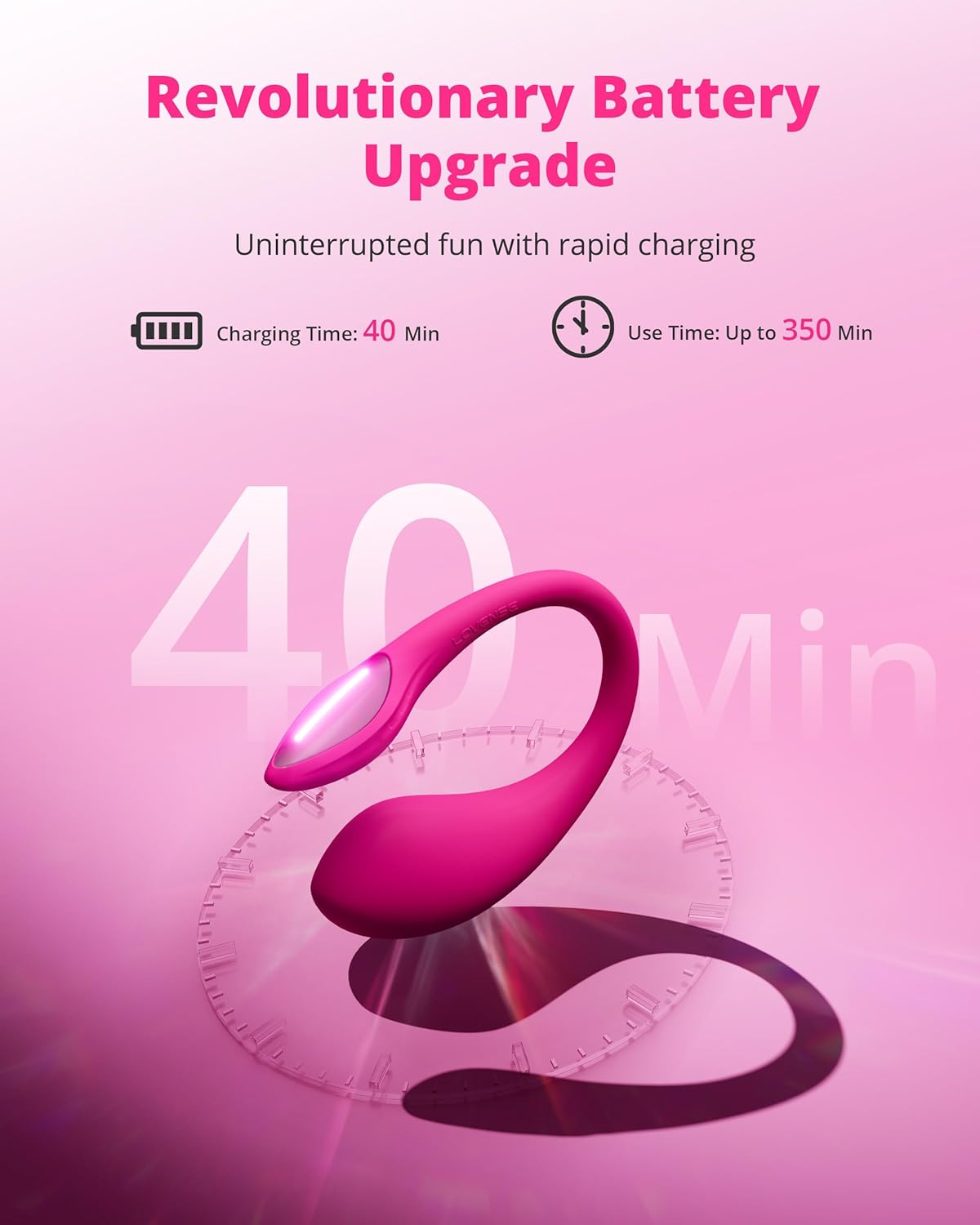 LOVENSE Lush Mini Remote Control Vibrator, Sex Toys for Woman With10,000+ Powerful Vibrations Solo Couples Play Wearable Small G-Spot Adult Toys for Beginner Waterproof Quiet Portable for Travel image number 4