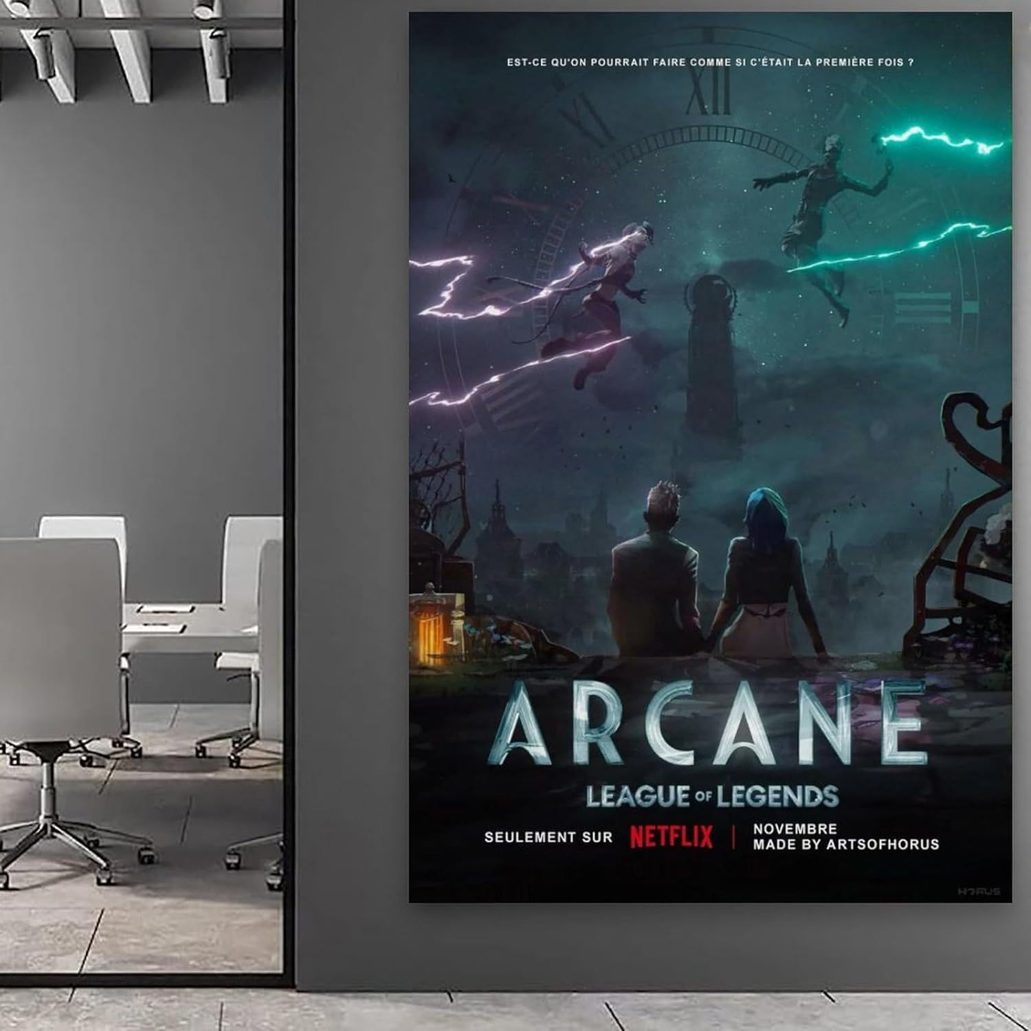 Anime Arcane Poster Poster Canvas Painting Wall Art Picture Home Decor Print for Bedroom Living Room Dorm Study Bar Office 20X30Inch(50X75Cm) image number 1