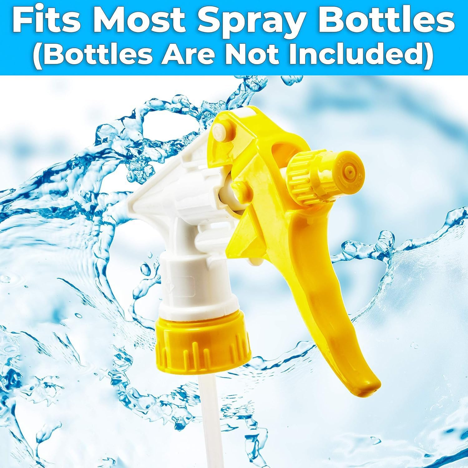 Leanockesa Random Color Plastic Trigger Sprayer for Gardening and Cleaning,5 Pcs Heavy Duty Low Fatigue Trigger and Nozzle(No Bottles) image number 2