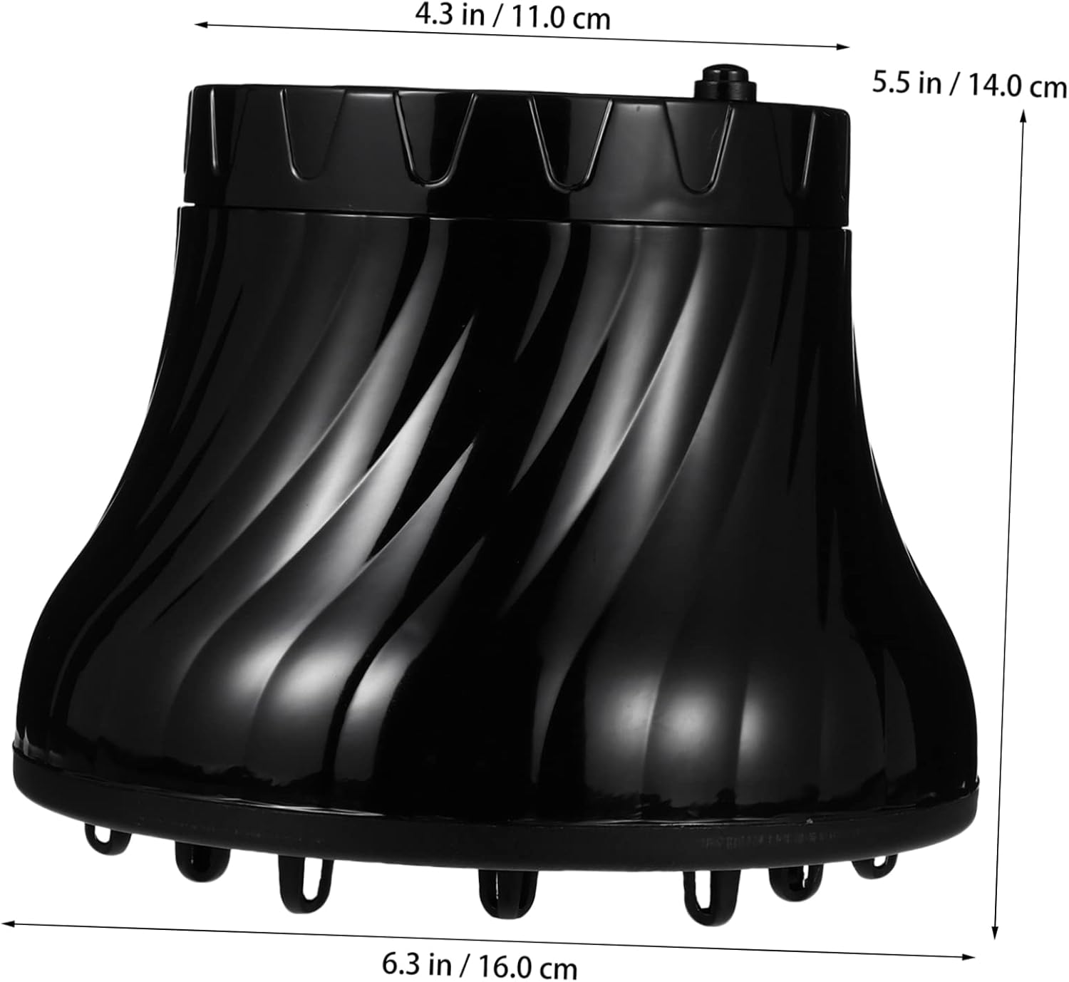 Healvian Portable Hair Dryer Diffuser Mask Plastic Blow Cover for Travel Curly Hair image number 3