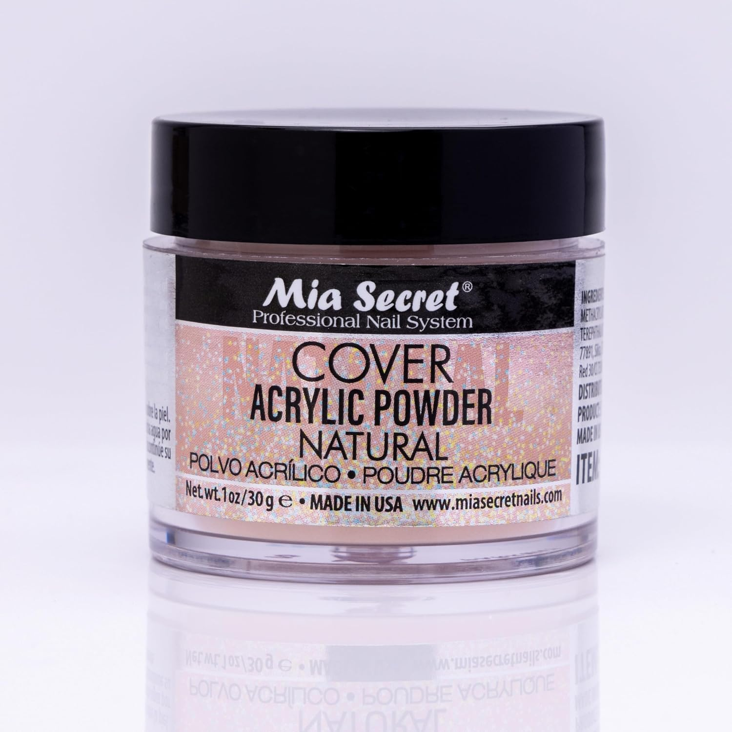 Mia Secret Acrylic Powder Cover Natural 1 Oz. image number 4