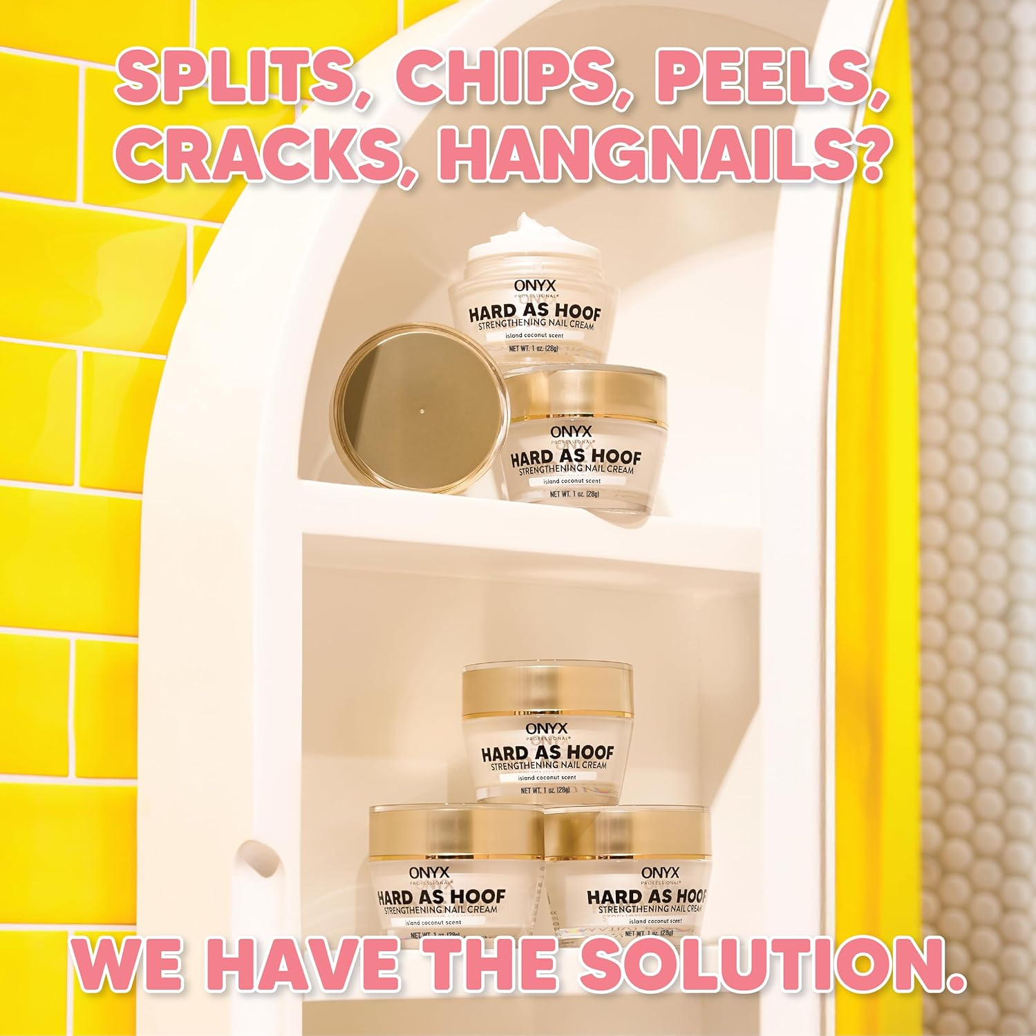 Hard as Hoof Nail Strengthening Cream with Coconut Scent Nail Strengthener, Nail Growth &. image number 6