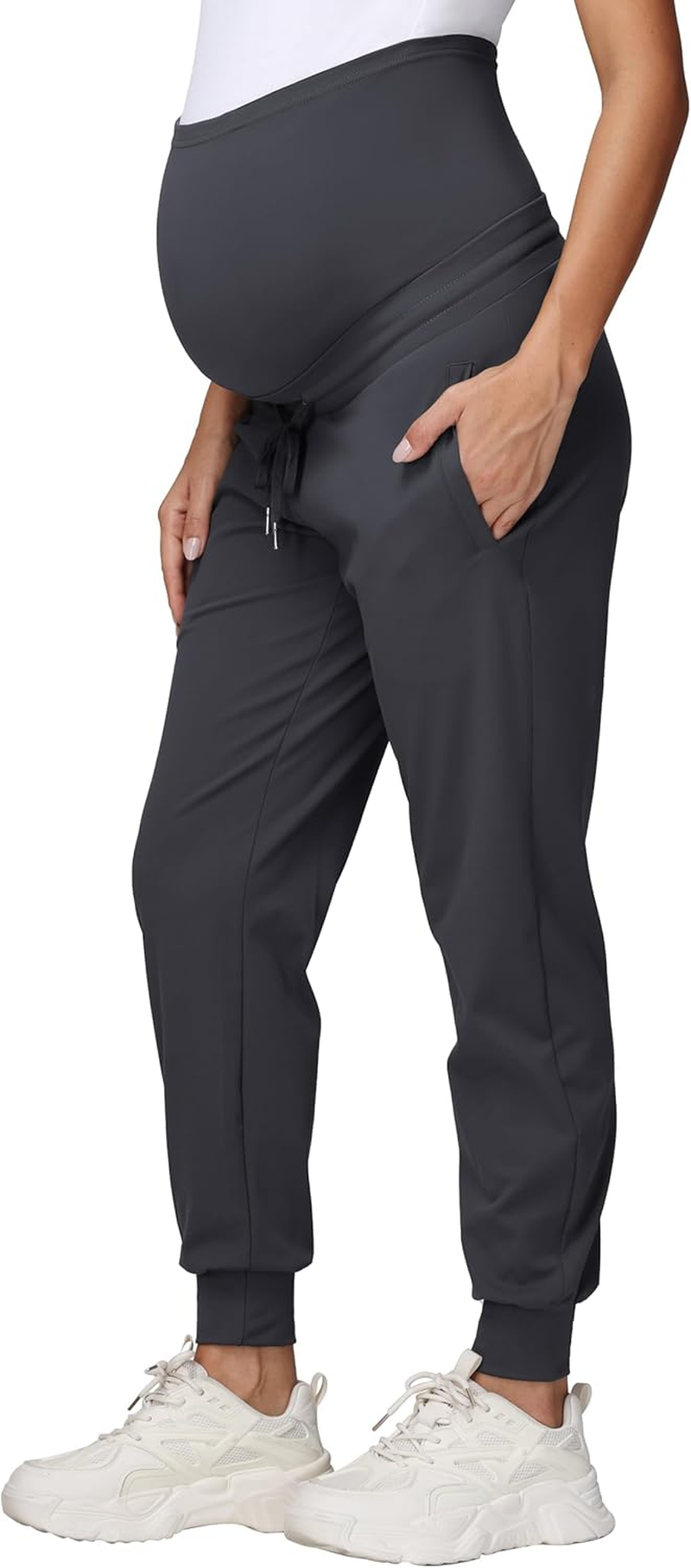 Women'S Maternity Jogging Bottoms Sweatpants Drawstring Pockets Pregnancy Trousers Running Lounge Workout Trousers