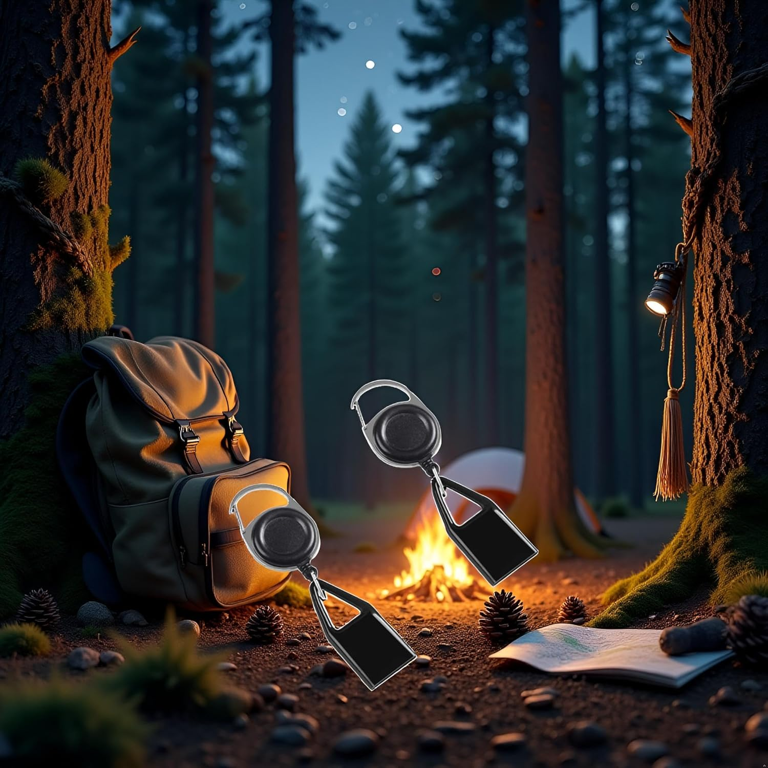 2 Piece Pants Lighter Clip,Retractable Lighter Belt,Anti Lost Retractable Lighter Cover,Keychain Belt,Lighter Leash for Fishing Hiking,Lighter Protective Cover for Camping,Lighter Leash,House Supplies image number 2