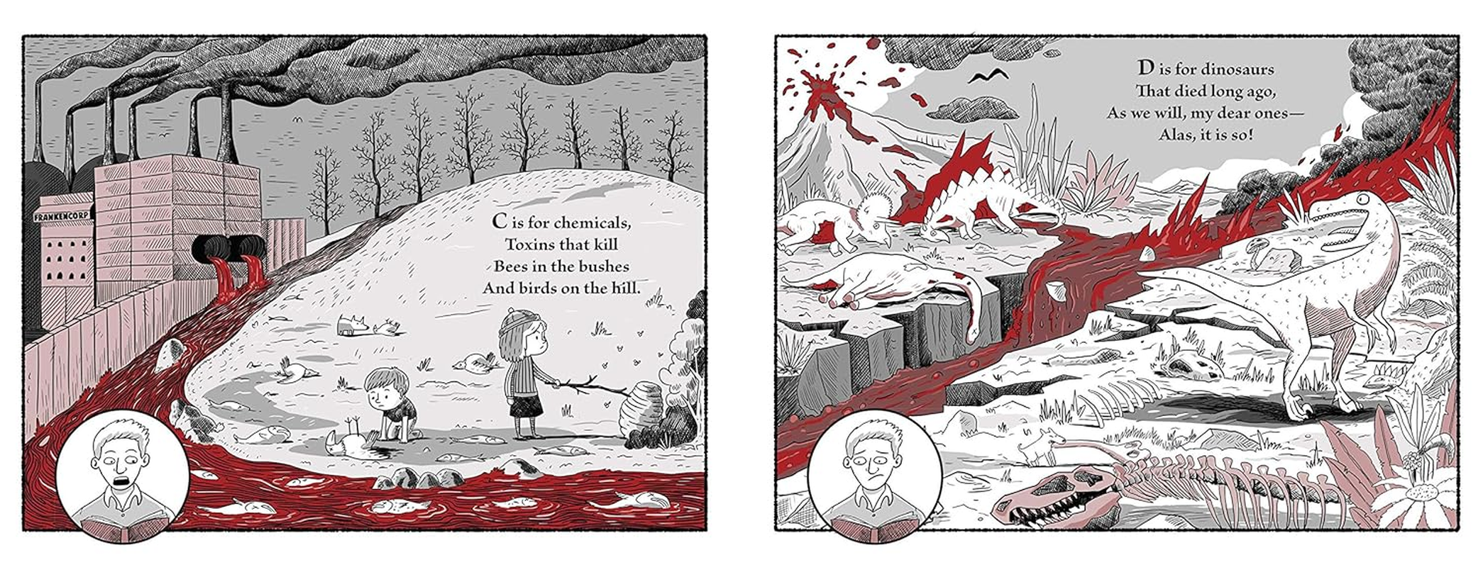 A Is for Asteroids, Z Is for Zombies: a Bedtime Book about the Coming Apocalypse image number 4
