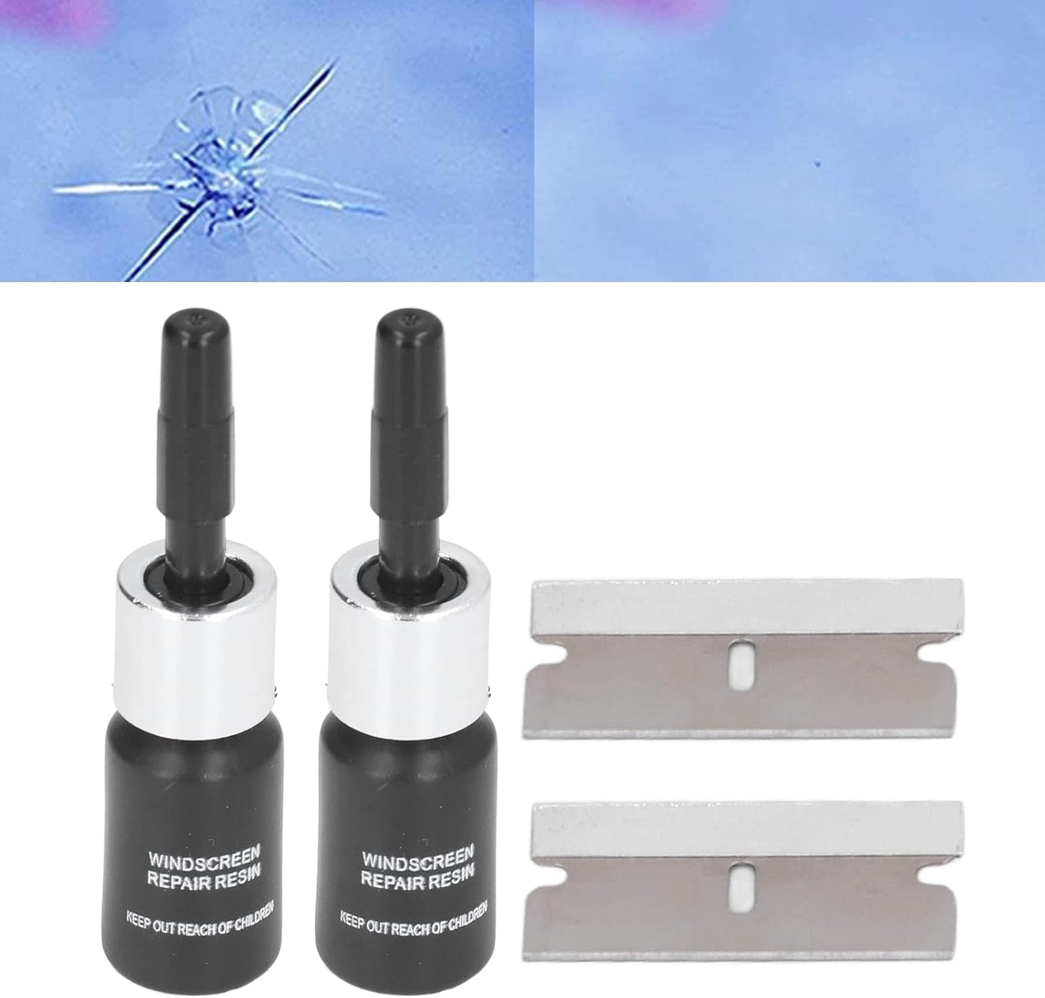Glass Repair Liquid, Crack Repair Fluid DIY 2PCS for Car image number 4