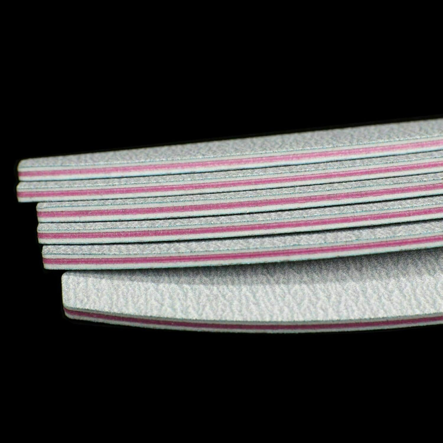 Double Sided Pedicure Nail Files 100 180 Grit Manicure Nail Care Sanding for Nail Art Care (30 PCS) image number 3