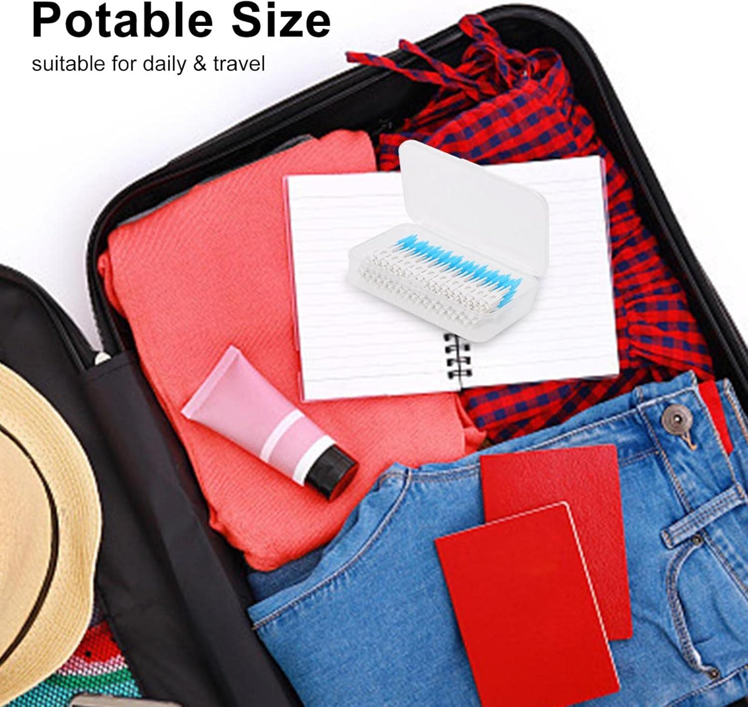 160Pcs Double-Ended Toothpick Soft Silicone Tooth Picks Dental Floss Interdental Brush Teeth Stick Dental Hygiene Tools BBZY image number 1