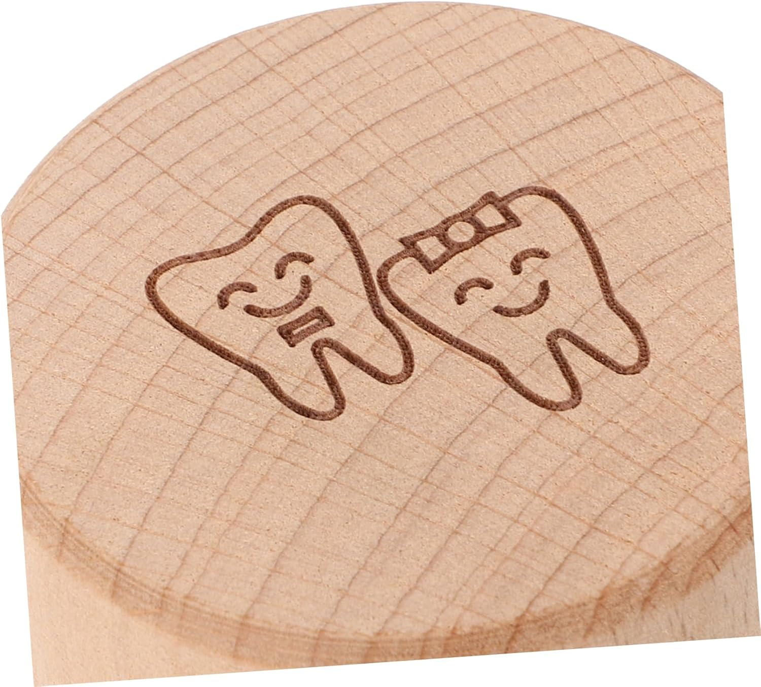 SOLUSTRE Wooden Tooth Holder Boy Girl Tooth Box Boys and Girls Souvenir Organizer Safe image number 3
