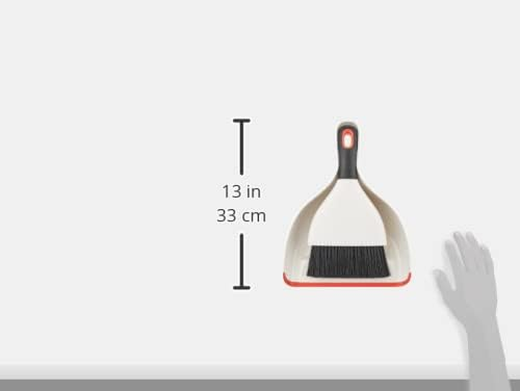 OXO Good Grips Dustpan and Brush Set, White image number 1