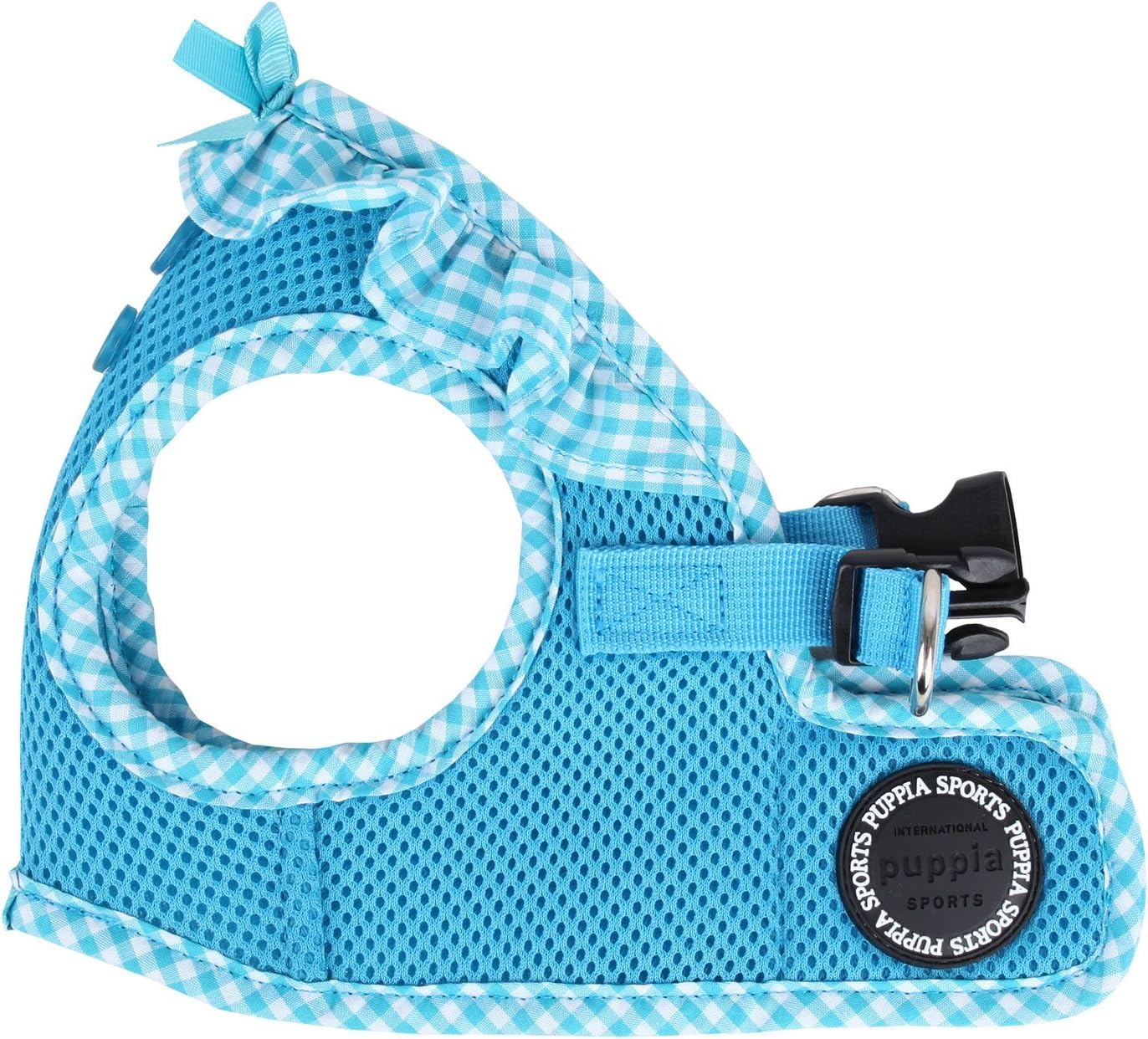 Puppia Gingham Dog Vest, Pink Medium