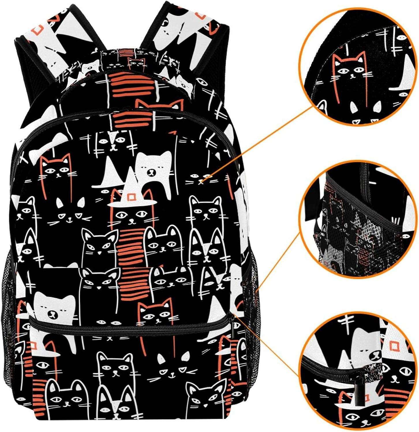 Cat Backpack Students Shoulder Bags Travel Bag College School Tote Backpacks image number 3