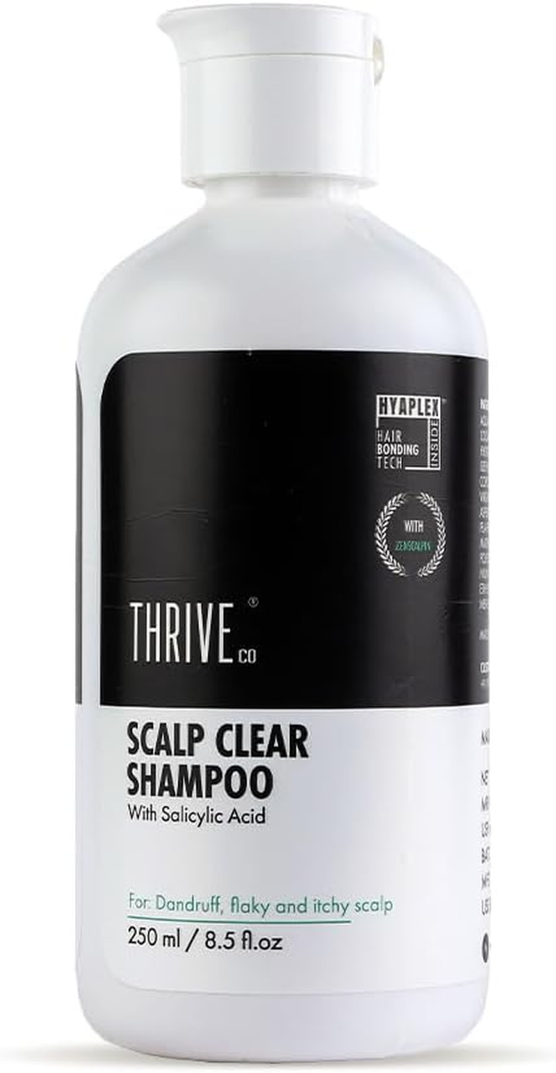 Thriveco Scalp Clear Shampoo for Dandruff Control | Daily Use Shampoo with Zenscalpin&trade;, Hyaplex&trade;, Salicylic Acid | for Dandruff, Flaky & Itchy Scalp | for Men & Women | 250Ml (250 Ml) image number 1