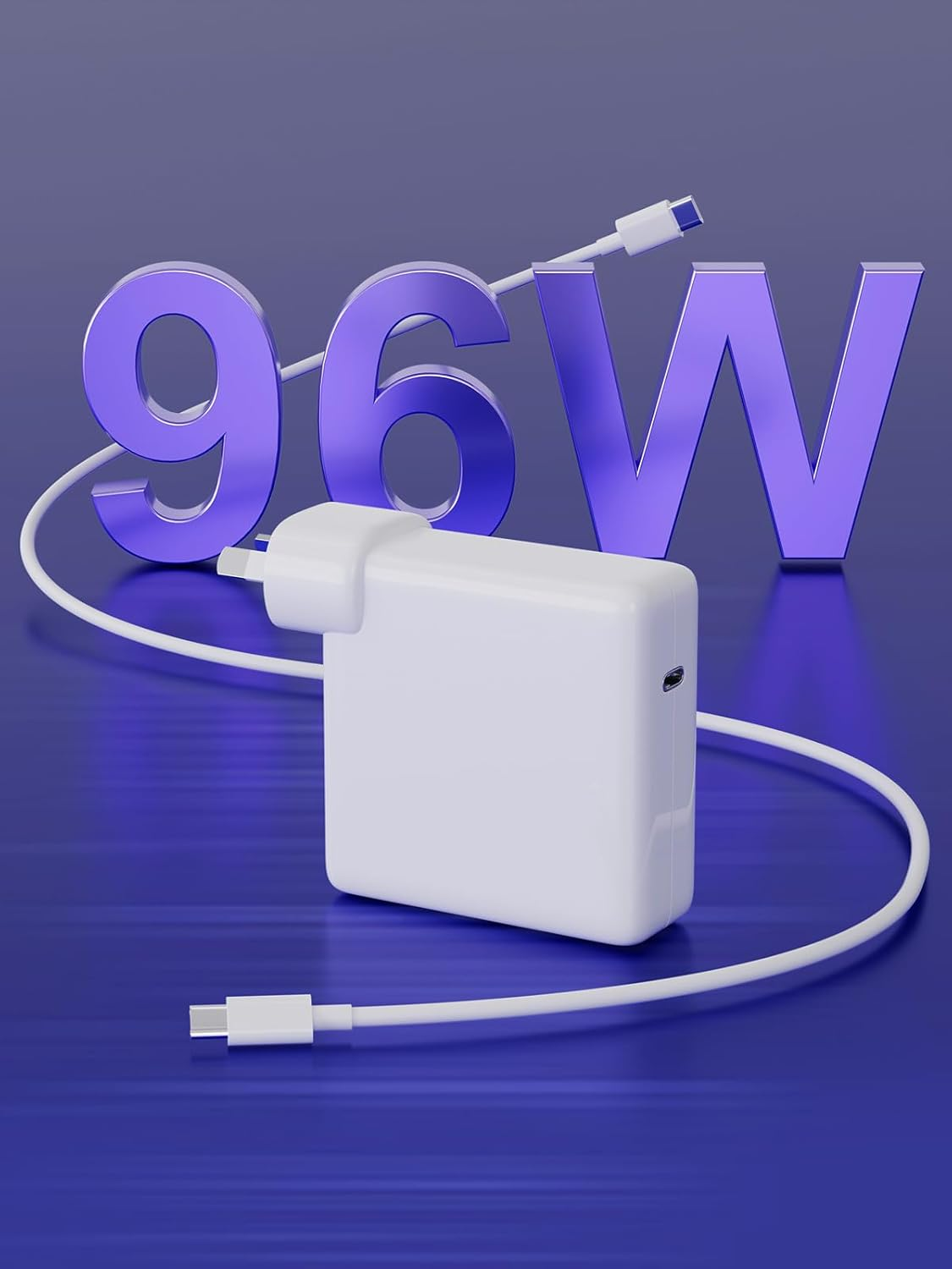Macbook Charger, 96W USB C Charger for Macbook Pro Air 16, 15, 14, 13 Inch 2024, 2023, 2022, 2021, 2020, 2019, 2018, M1 M2 M3 Fast Charging Charger Fit Iphone, Ipad, USB C Laptop Power Adapter image number 5