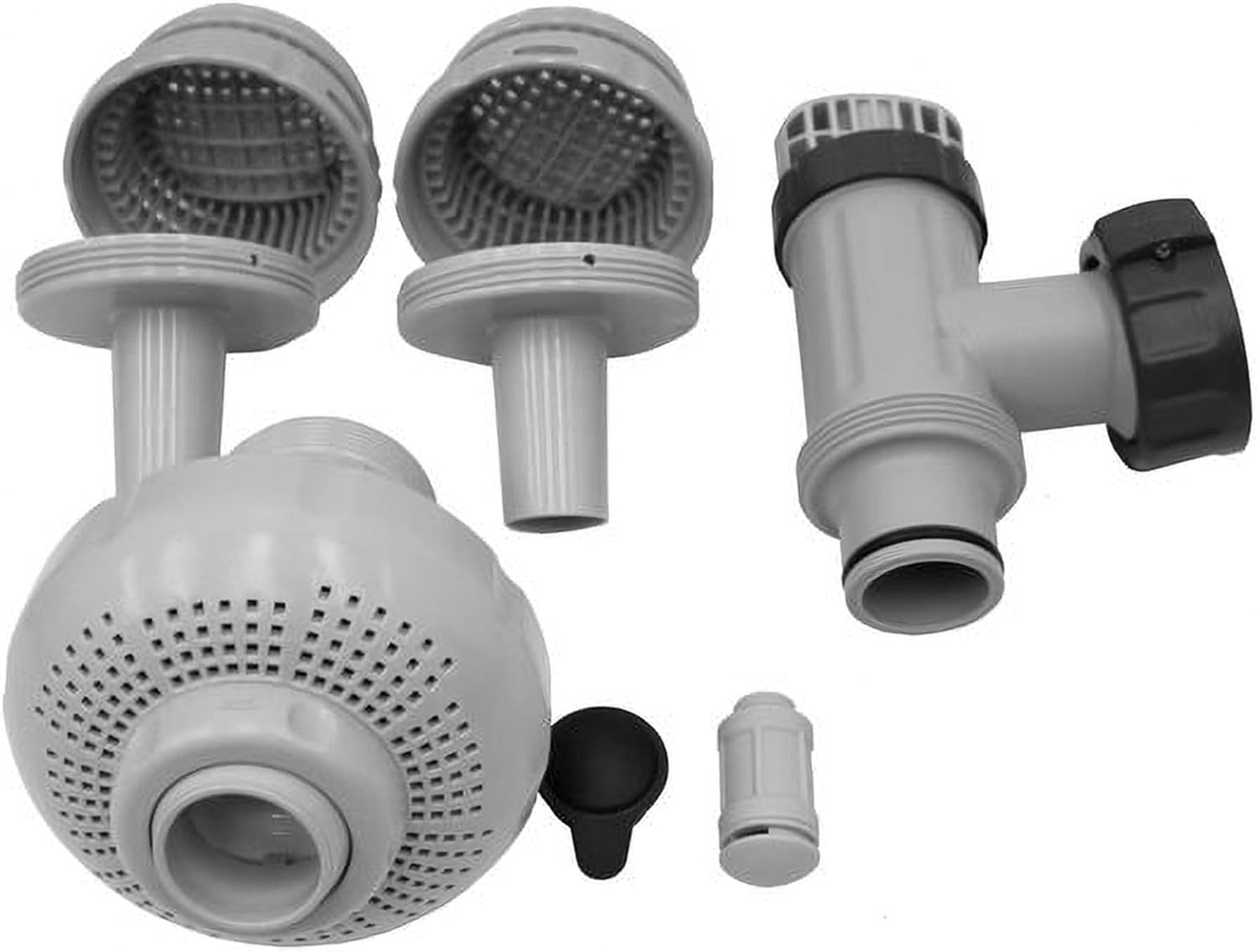 Intex 26004E above Ground Swimming Pool Inlet Air Water Jet Replacement Part Kit; Includes Plunger Valve, Strainer Connector, Strainer Grid, Etc.