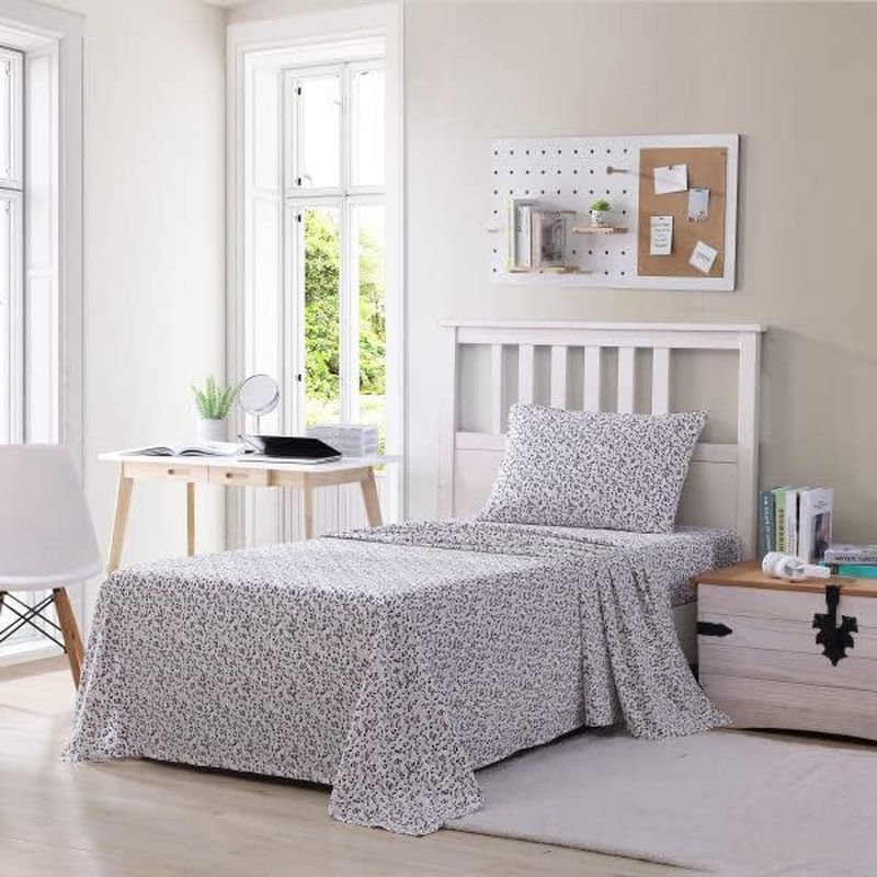Poppy & Fritz - Full Sheets, Cotton Percale Bedding Set, Crisp & Cool, Lightweight Home Decor (Leopard, Full) image number 4