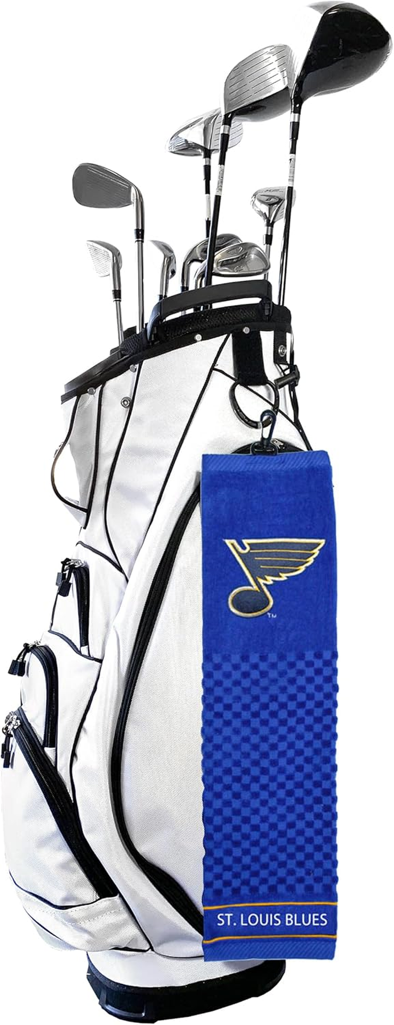 Team Golf NHL Embroidered Golf Towel, Checkered Scrubber Design, Embroidered Logo