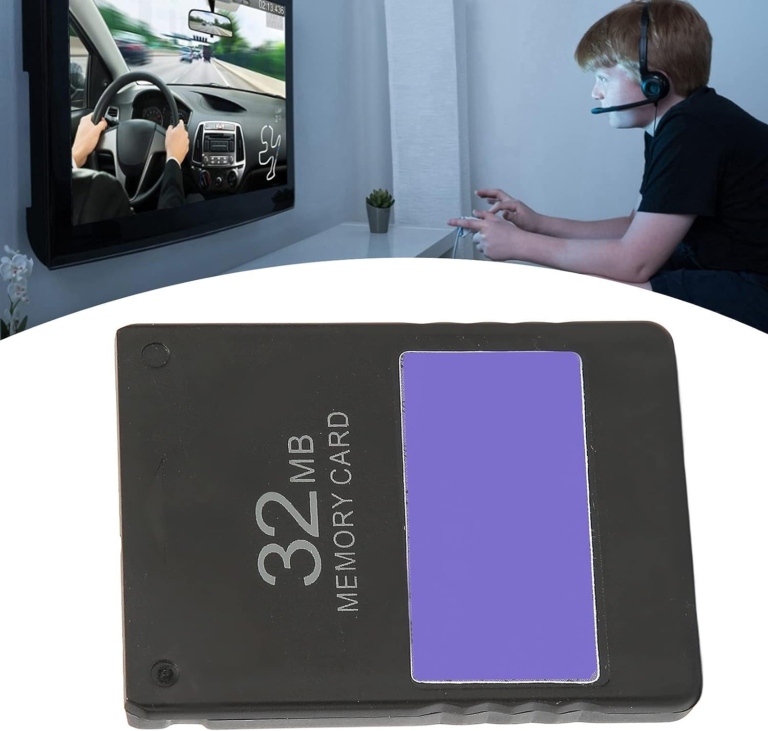 FMCB Memory Card Mcboot 32MB for Slim Game Console, MX4SIO SIO2SD Retro Video Game Program Card, External Data Storage High Speed Plug and Play