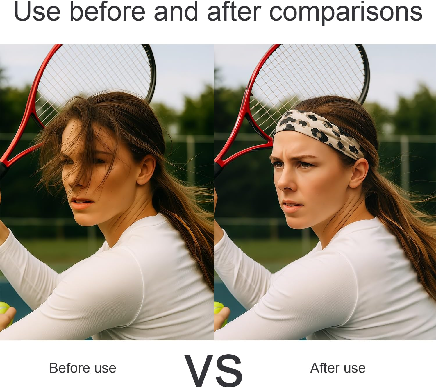 ALLY-MAGIC E22-NSTLD4 Women'S Headband, 4 Pieces Elastic Hair Bands, Women, Soft Headband for Sports, Yoga, Workout, Running, Fitness, Gym, Hair Accessories image number 3