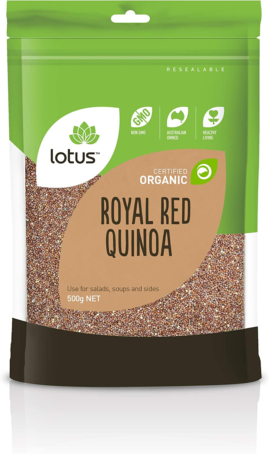 Lotus Organic Red Quinoa Grain 500 G, 500 G image number 1