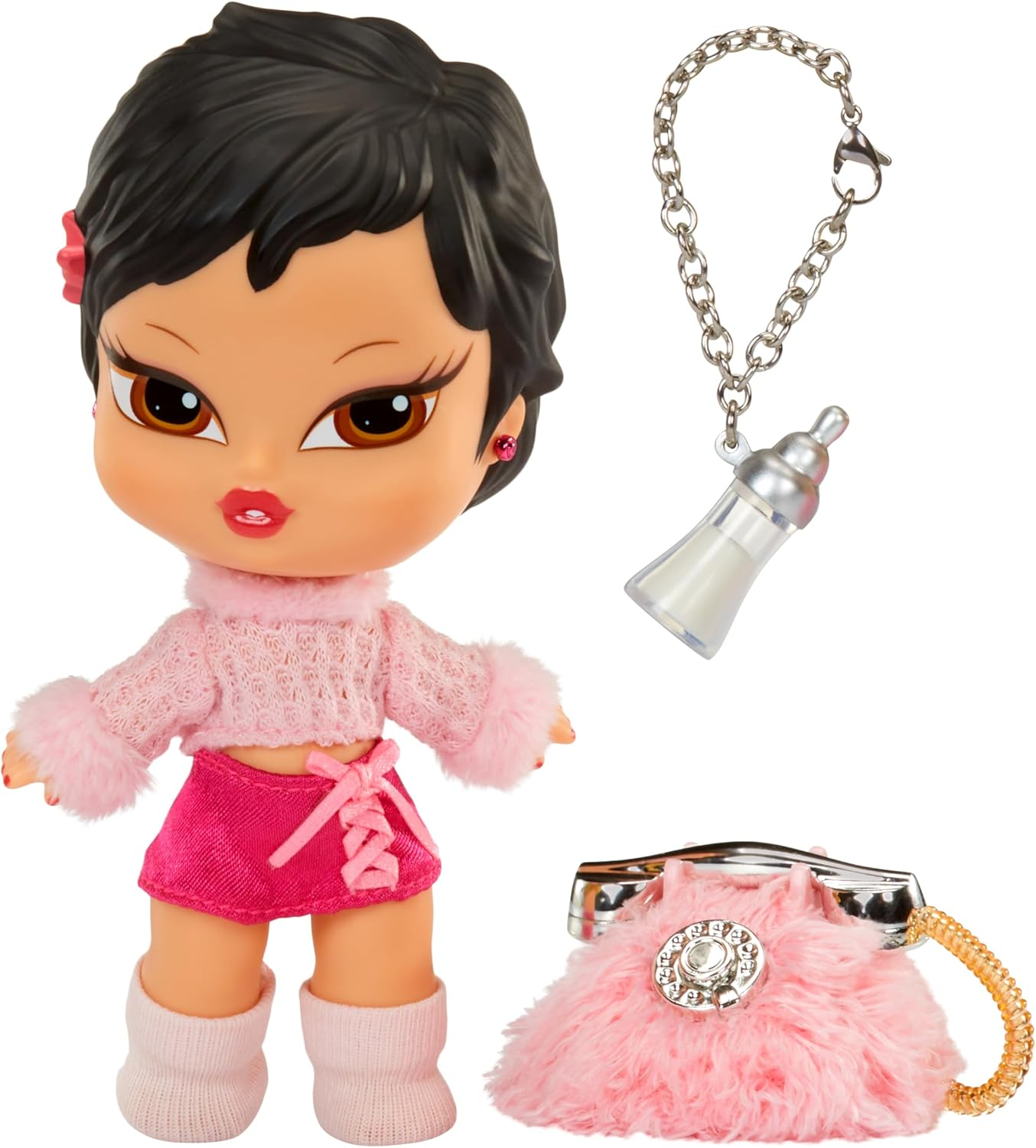 Bratz Babyz Runwayz Doll - Jade - 1 Collectible Fashion Doll with Stylish Outfit, Cute Baby Doll with a Necklace That Doubles as a Keychain - Kids Toy - Great for Ages 6 and Older image number 1