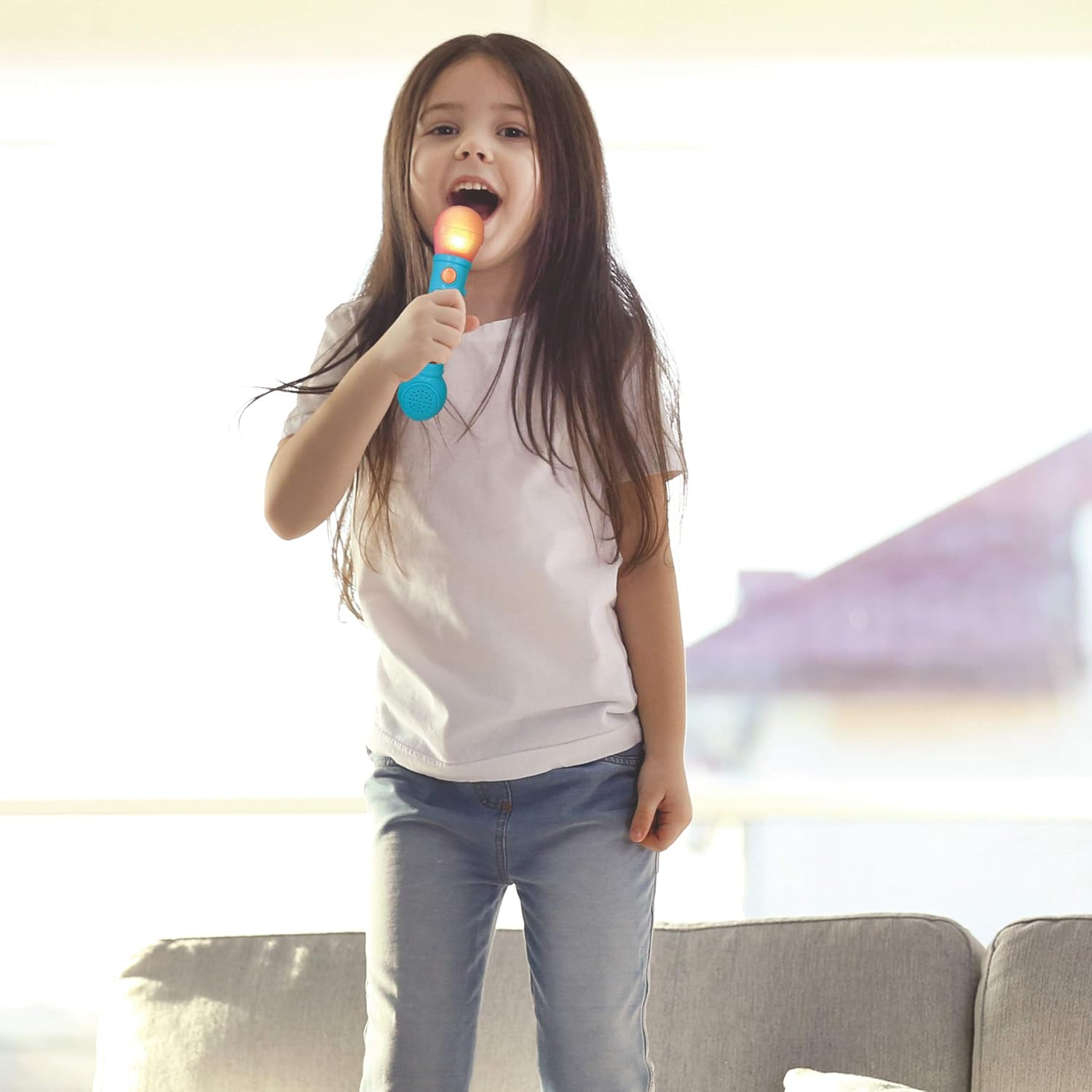 Lexibook Baby Shark Lighting Microphone with Melodies and Sound Effects image number 6