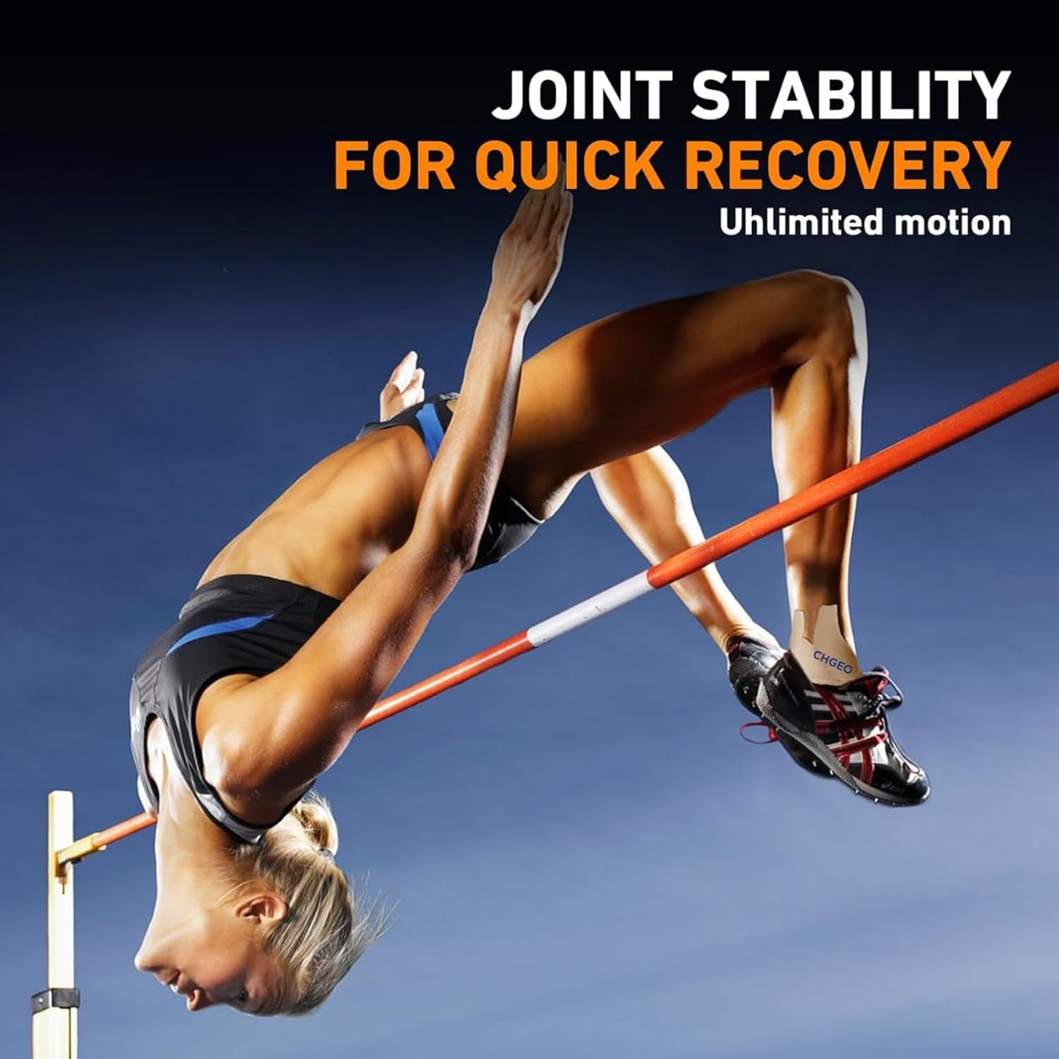 Kinesiology Tape for Shoulder & Knee Pain Relief - 12 Pack Precut Waterproof Athletic Tape, Breathable Elastic Support for Muscle, Joint, Sports Injury image number 1