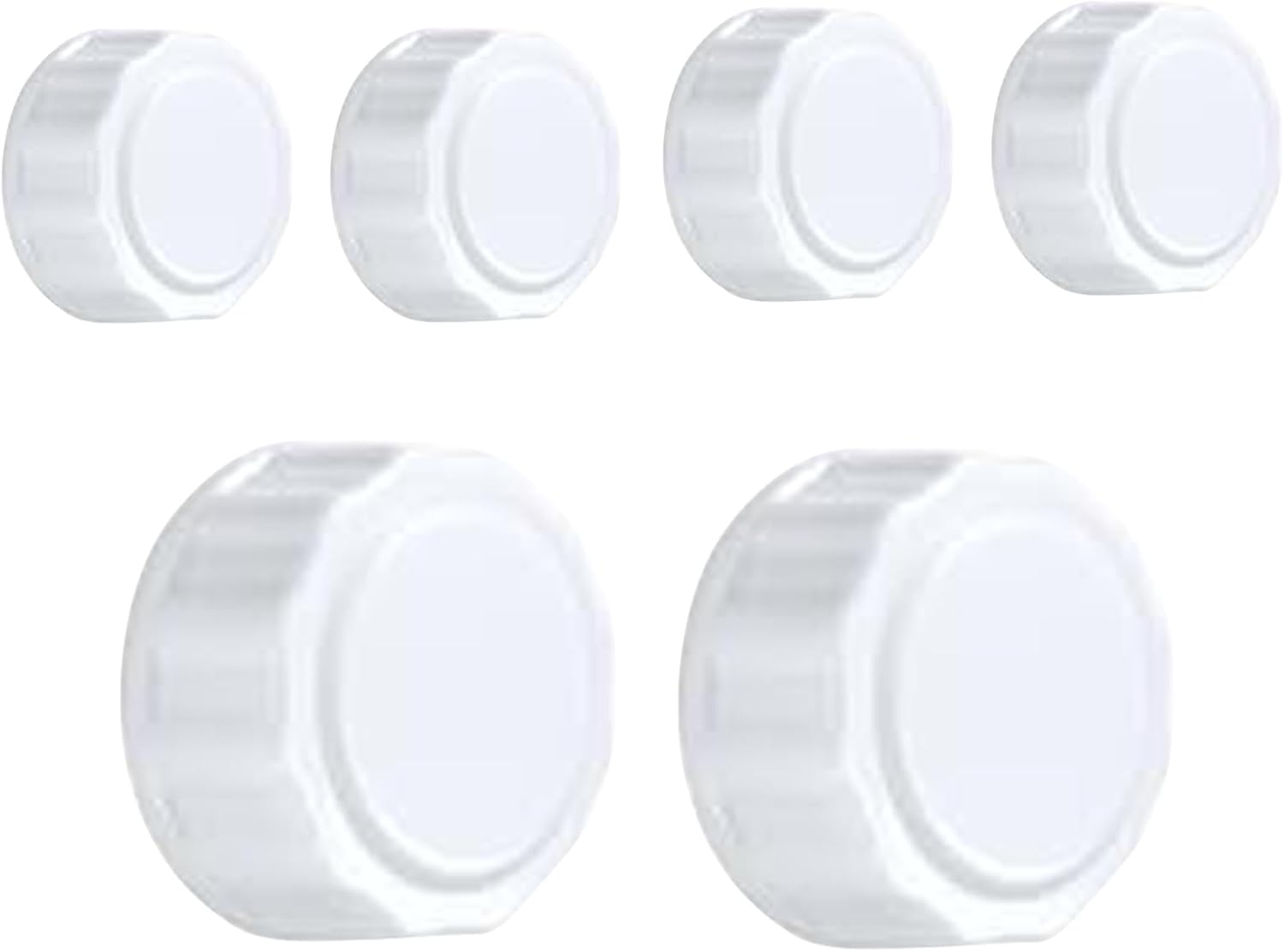 Caps, Baby Bottle Covers, Leakproof Milk Lids, 18.3/14.2/8.5 Cm Toddler Drink Seals, Replacement Travel, 6-Pack Assorted, Ideal for Car, Plane, Business and Vacation Use image number 5