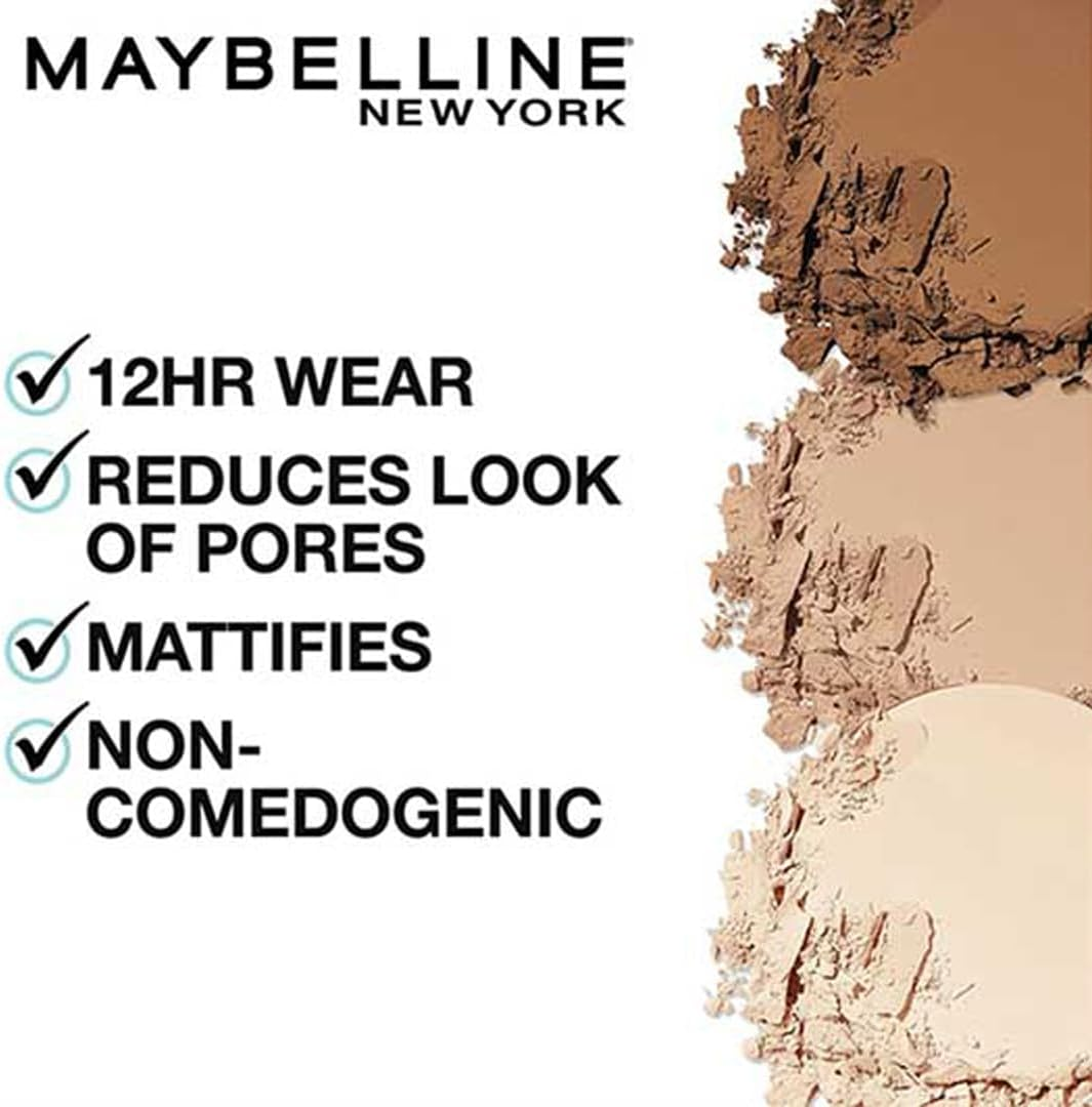 Maybelline New York Fit Me Matte & Poreless Pressed Powder - Natural Beige 220 (Pack of 2)