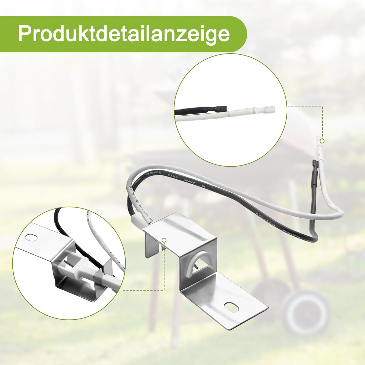 Electronic Igniter Kit for Weber Q1200 Q2200 64868, Replacement Ignition Kit with Front Burner Knobs, Grill Lighter for Weber Grill, Gas Grill Replacement Parts