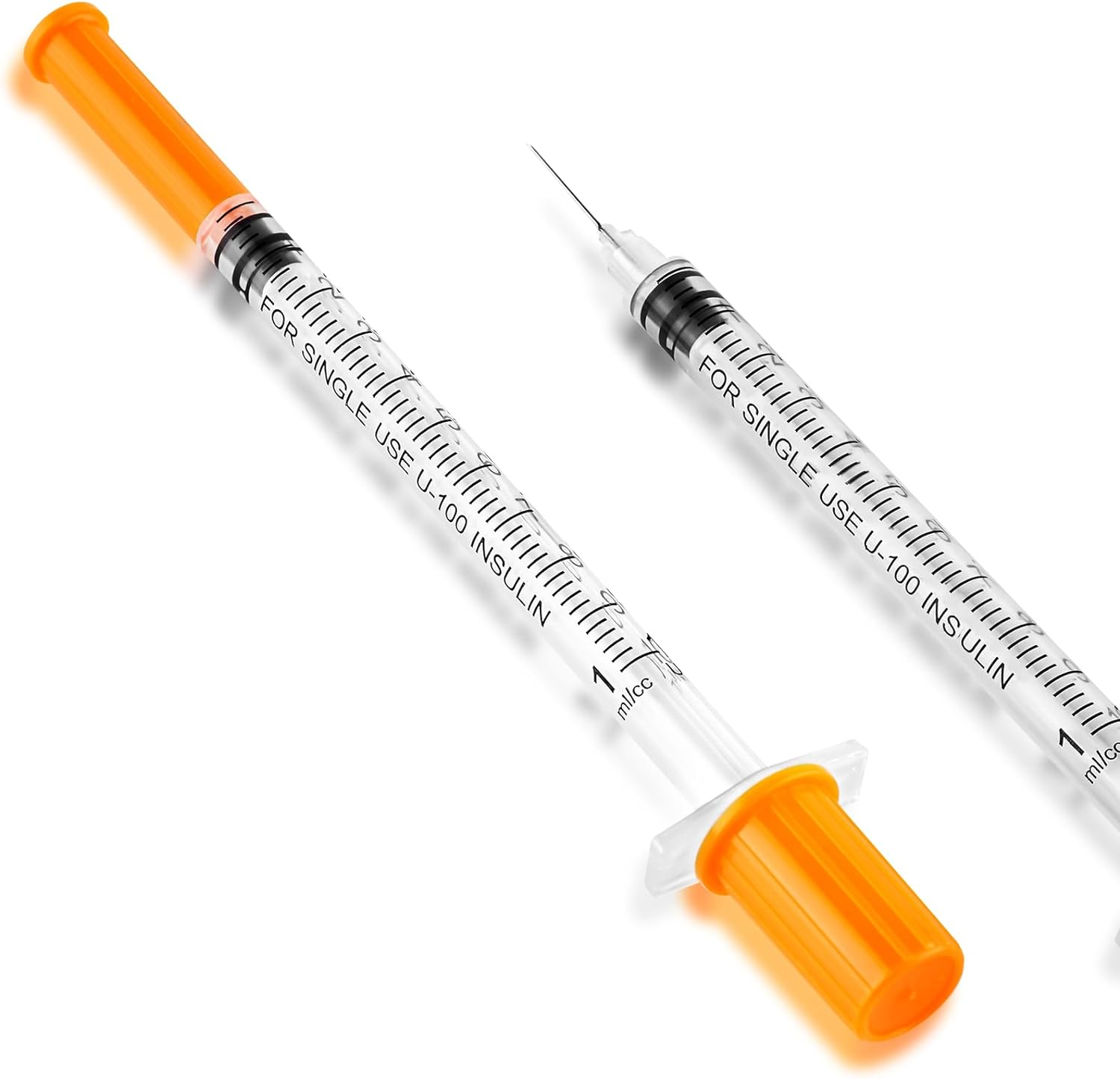 1Ml/Cc Syringe with 30G 0.5Inch Needle - Orange Syringe (30G-13Mm-20Pack) image number 3
