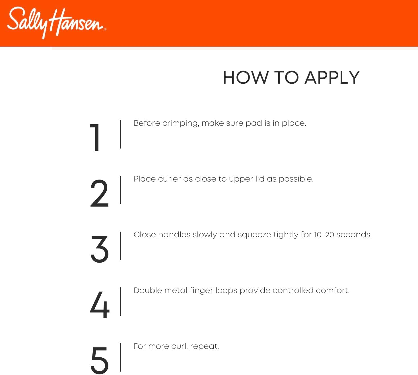 Sally Hansen Sexy Curls Deluxe Eyelash Curler with Refill image number 2